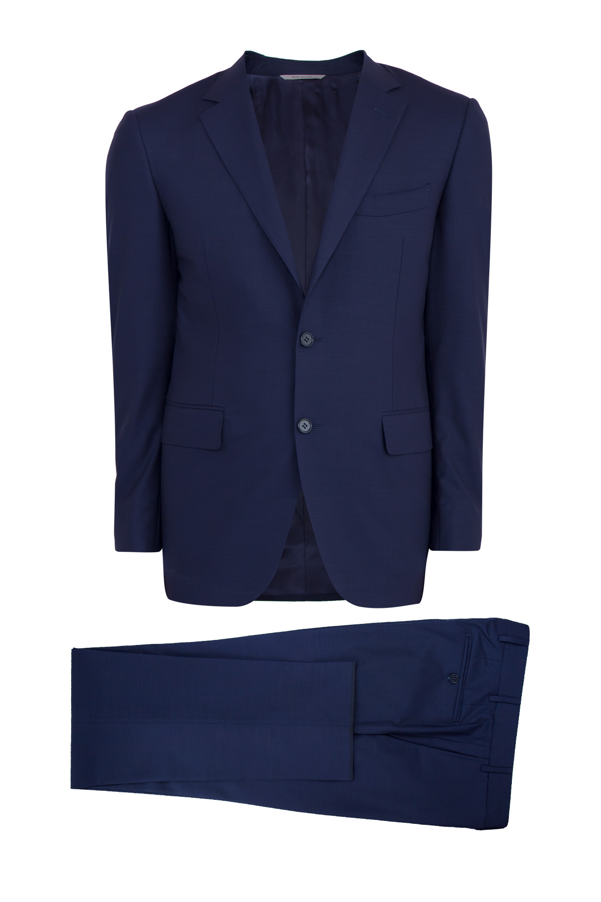 Классический костюм из шерстяной ткани Impeccabile CANALI, цвет синий, размер 52 - фото 1