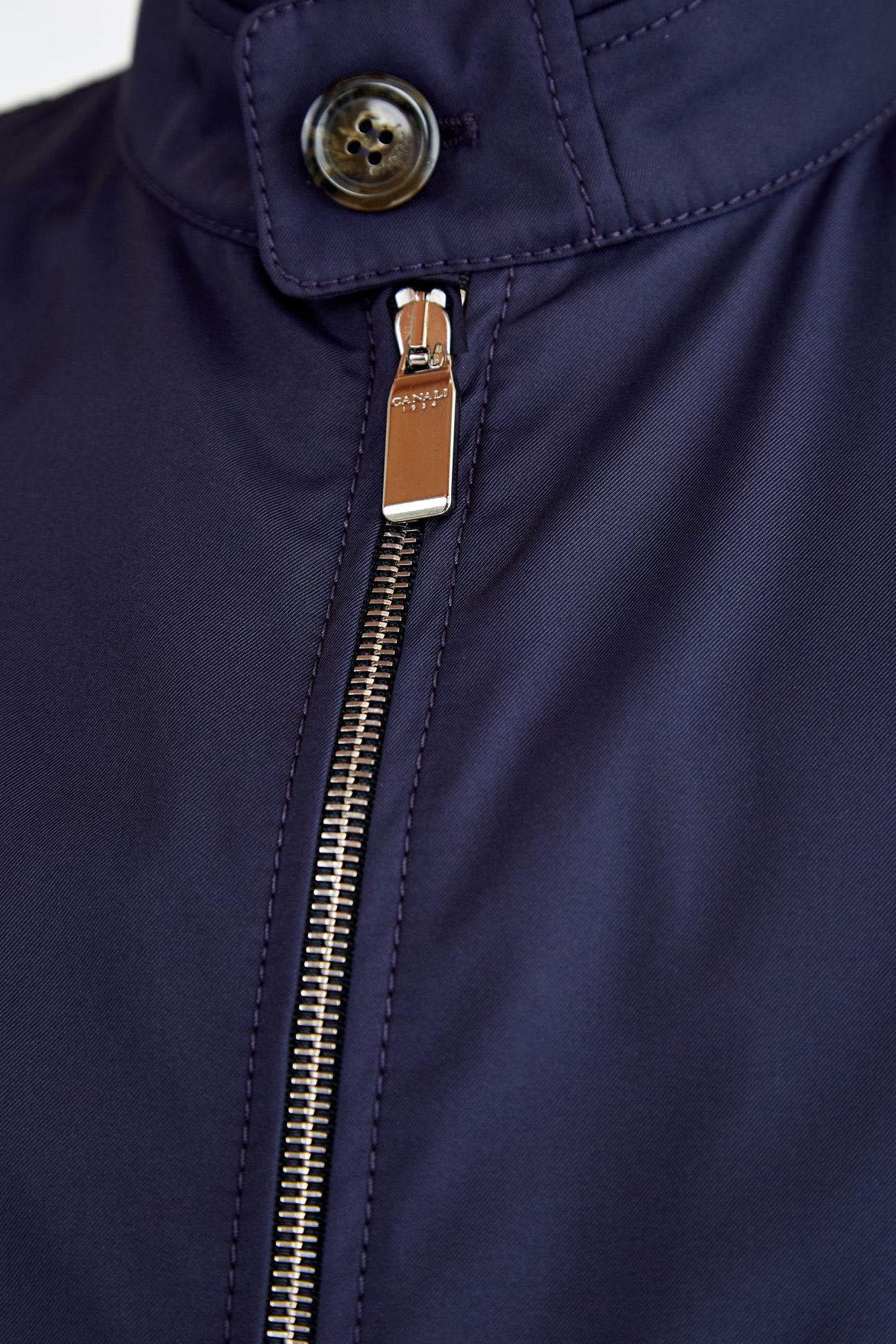 Куртка из водоотталкивающей ткани на подкладке из кашемира и шелка CANALI, цвет синий, размер 50;54;58 - фото 5