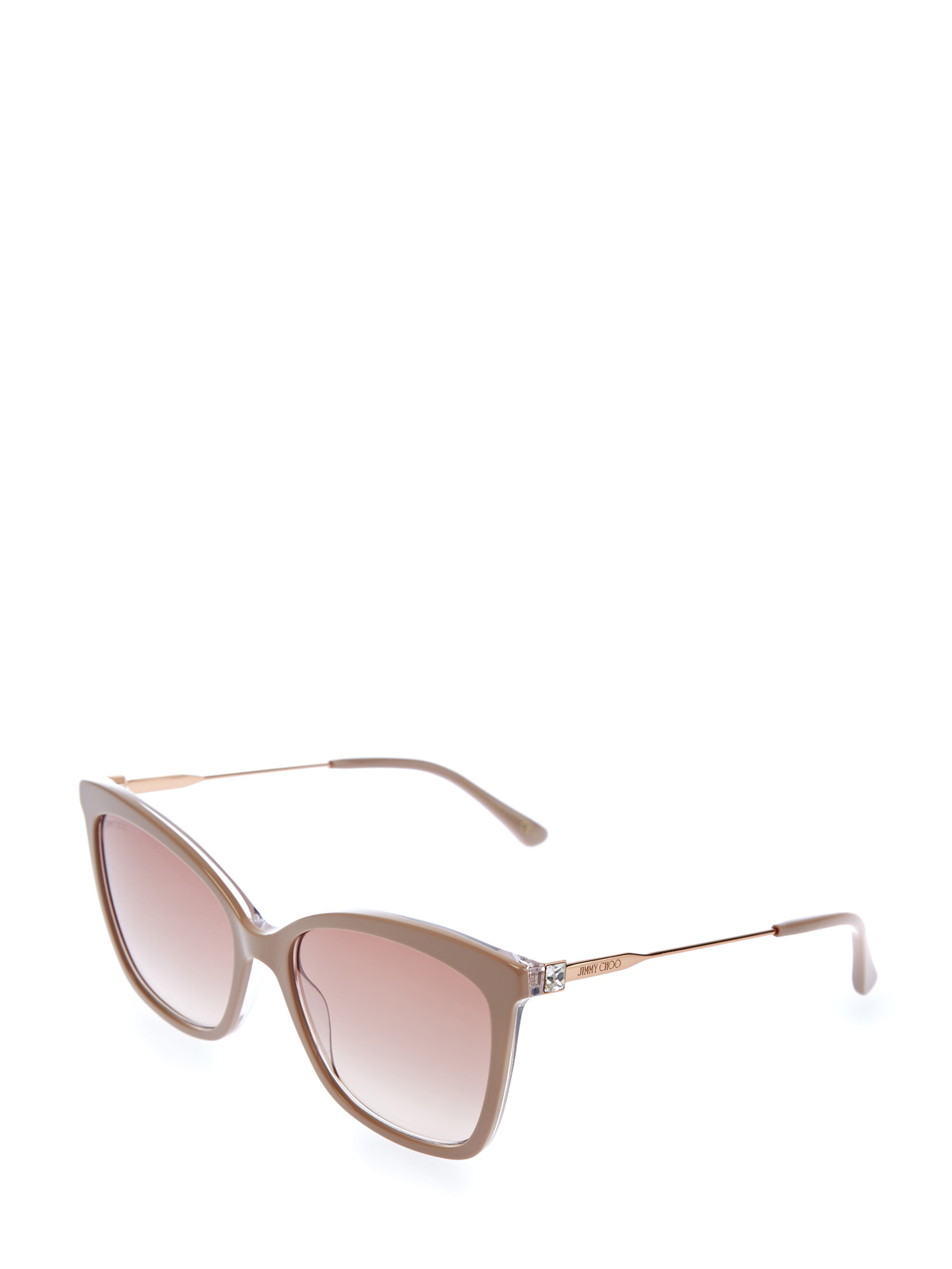 Солнцезащитные очки Maci с кристаллами Swarovski JIMMY CHOO  (sunglasses), цвет розовый - фото 2