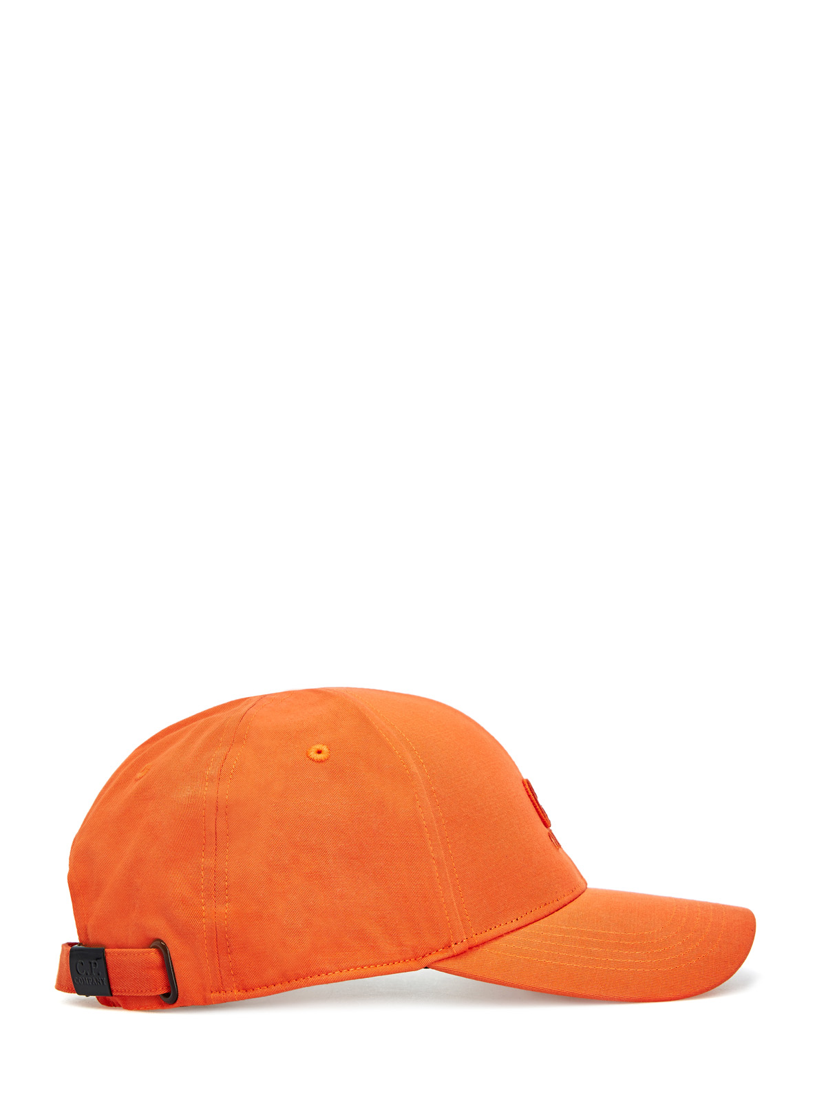 Хлопковая бейсболка Embroidered Logo Gabardine C.P.COMPANY, цвет оранжевый, размер 45;45.5