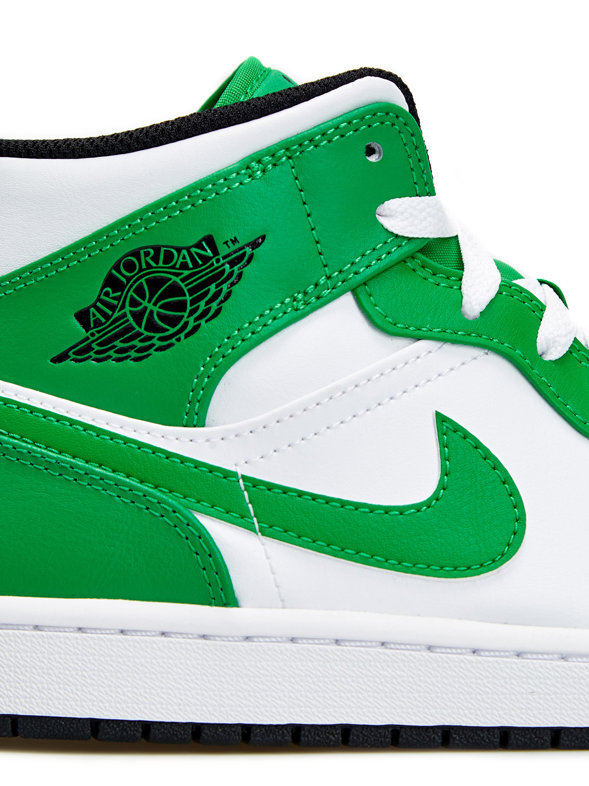 Кроссовки Jordan 1 Mid 'Lucky Green' Jordan, цвет зеленый, размер 46;40 - фото 4