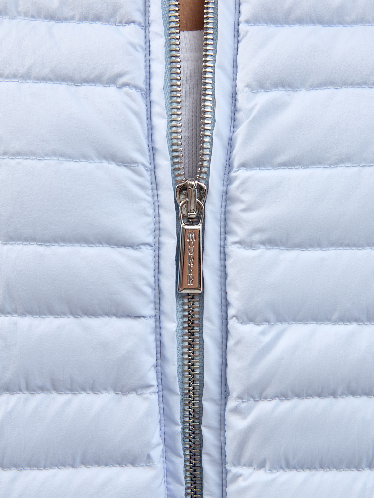 Куртка из стеганого нейлона с легким пуховым утеплителем MOORER, цвет голубой, размер 36 - фото 5
