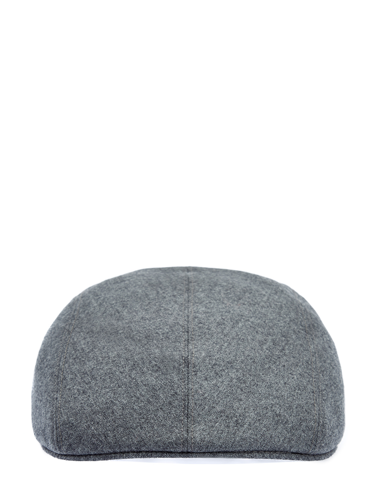 

Кепка-коппола из меланжевой шерсти с кожаной деталью, Серый, Кепка-коппола из меланжевой шерсти с кожаной деталью