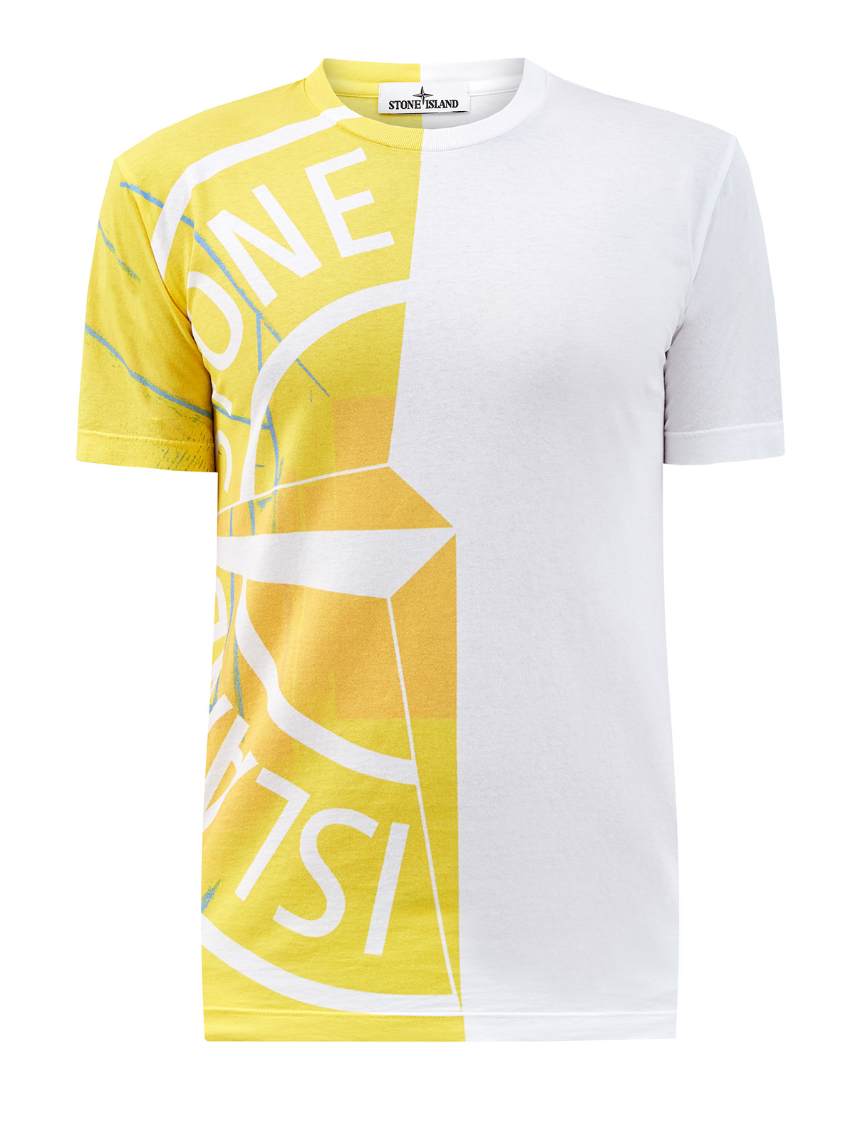Хлопковая футболка с динамичным макро-принтом STONE ISLAND, цвет белый, размер S;M;L;XL;2XL;3XL - фото 1