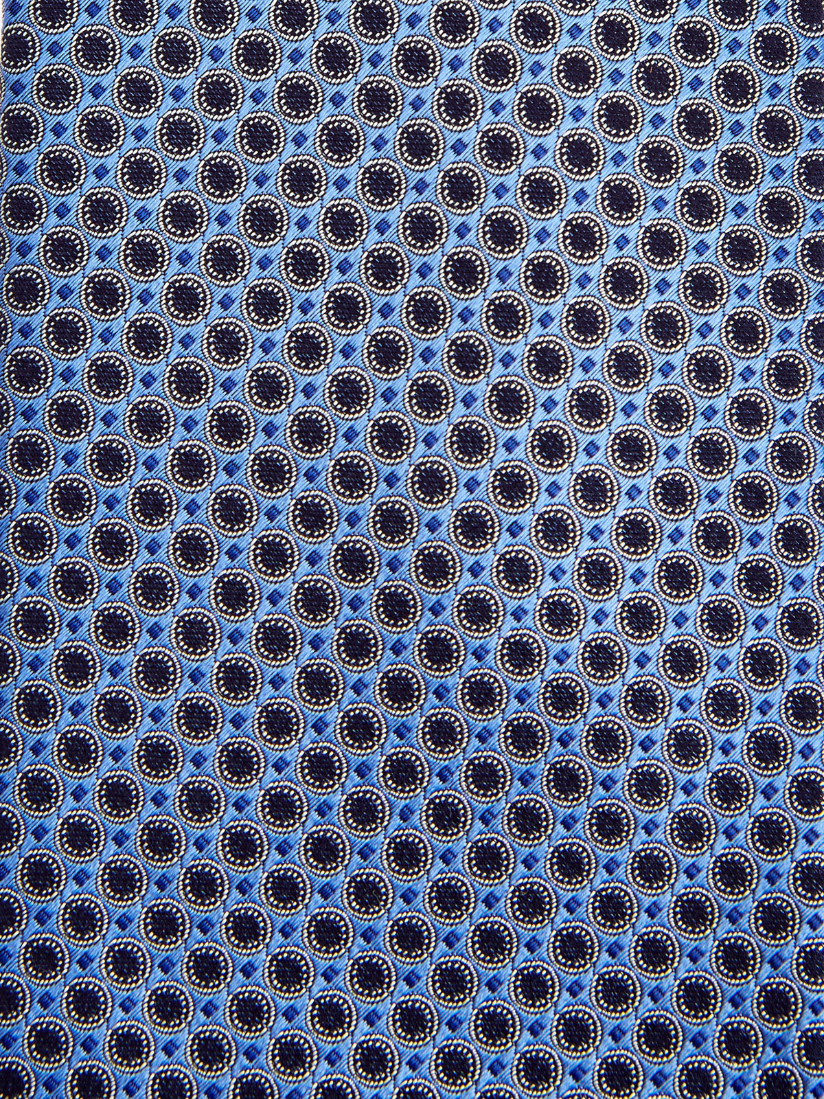 Галстук из шелкового жаккарда с фактурным глянцевым принтом CANALI, цвет голубой, размер 40;41.5;42;42.5;43.5;43;40.5 - фото 2