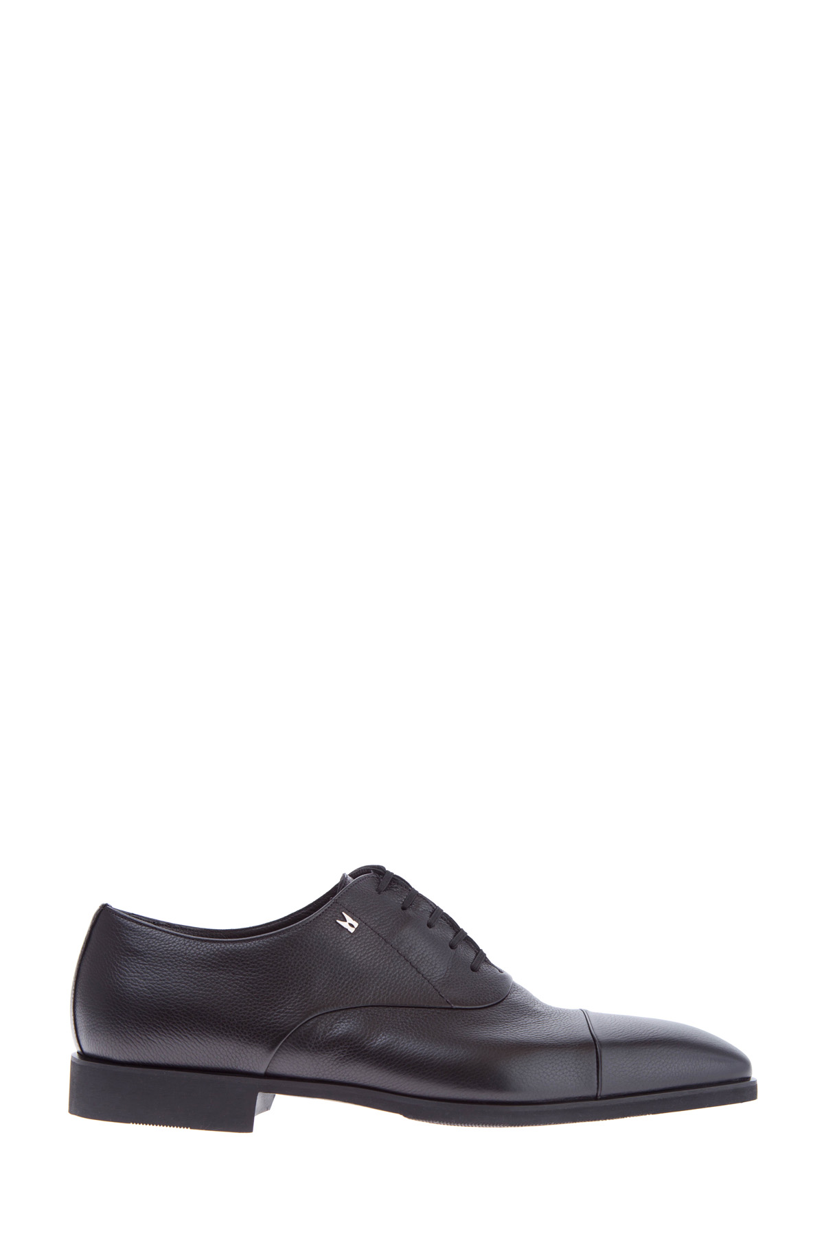 Классические туфли-оксфорды с литым логотипом бренда MORESCHI, цвет черный, размер 43.5 - фото 1