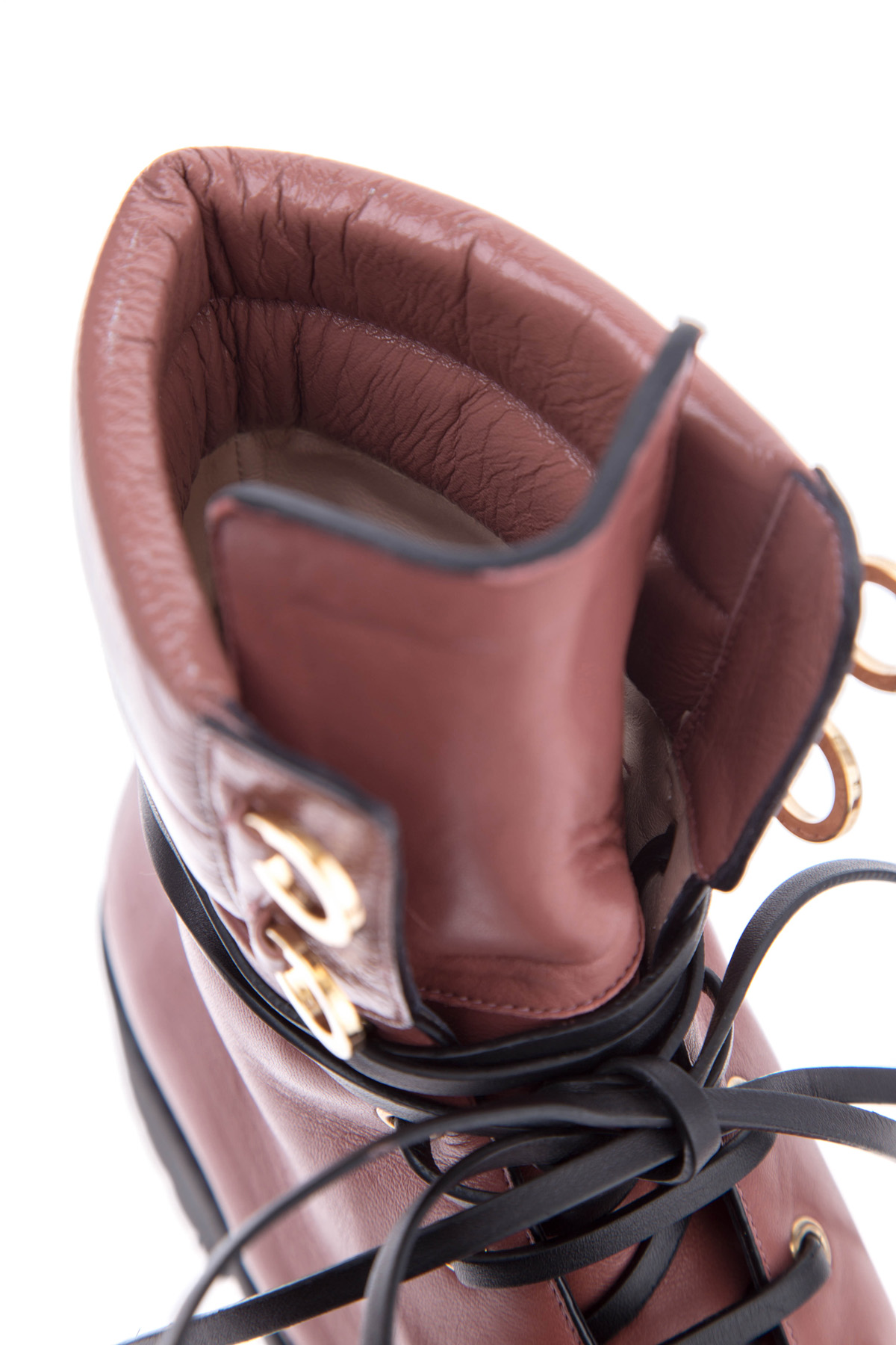 Ботинки Lexy с массивной контрастной подошвой и шнуровкой STUART WEITZMAN, цвет коричневый, размер 36.5;37;40 - фото 6
