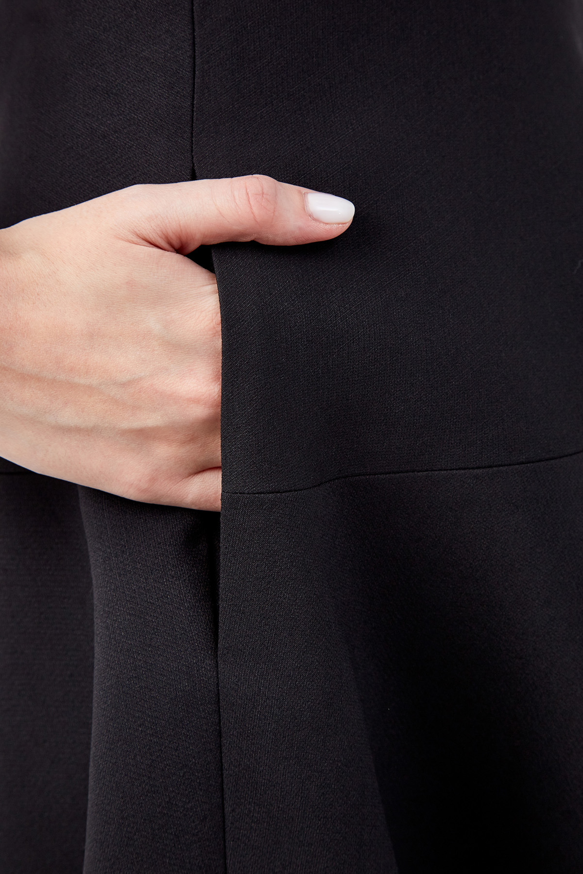 Юбка из шерстяной ткани Crêpe Couture VALENTINO, цвет черный, размер 40;42;38 - фото 5