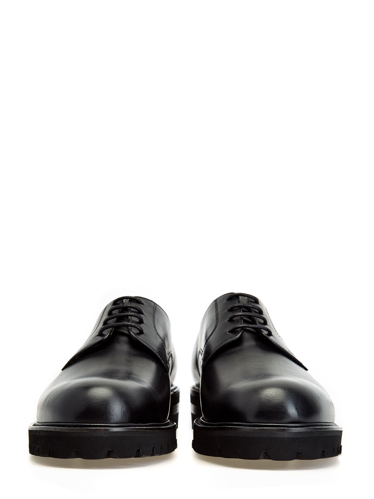 Кожаные ботинки-дерби с протекторной подошвой MORESCHI, цвет черный, размер 40.5;41;42;42.5;43;43.5;44 - фото 5