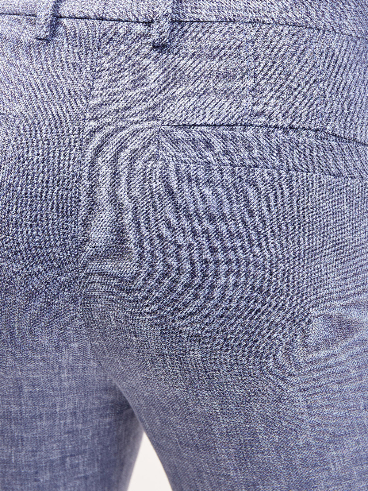 Брюки-чинос из шерсти и льна в стиле sprezzatura BRUNELLO CUCINELLI, цвет серый, размер 46 - фото 6