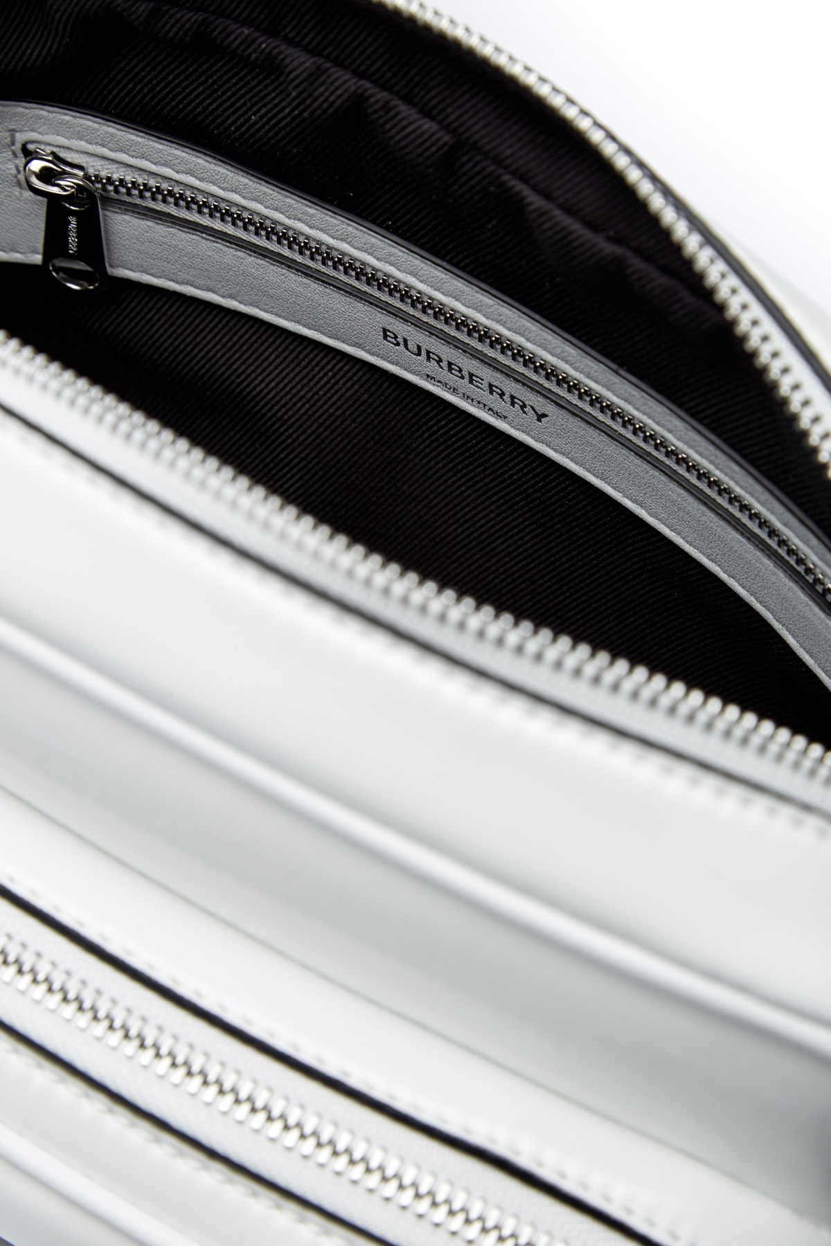 Camera bag из габардина с глянцевым покрытием и принтом Horseferry BURBERRY, цвет белый, размер 36.5;37;38;39 - фото 7