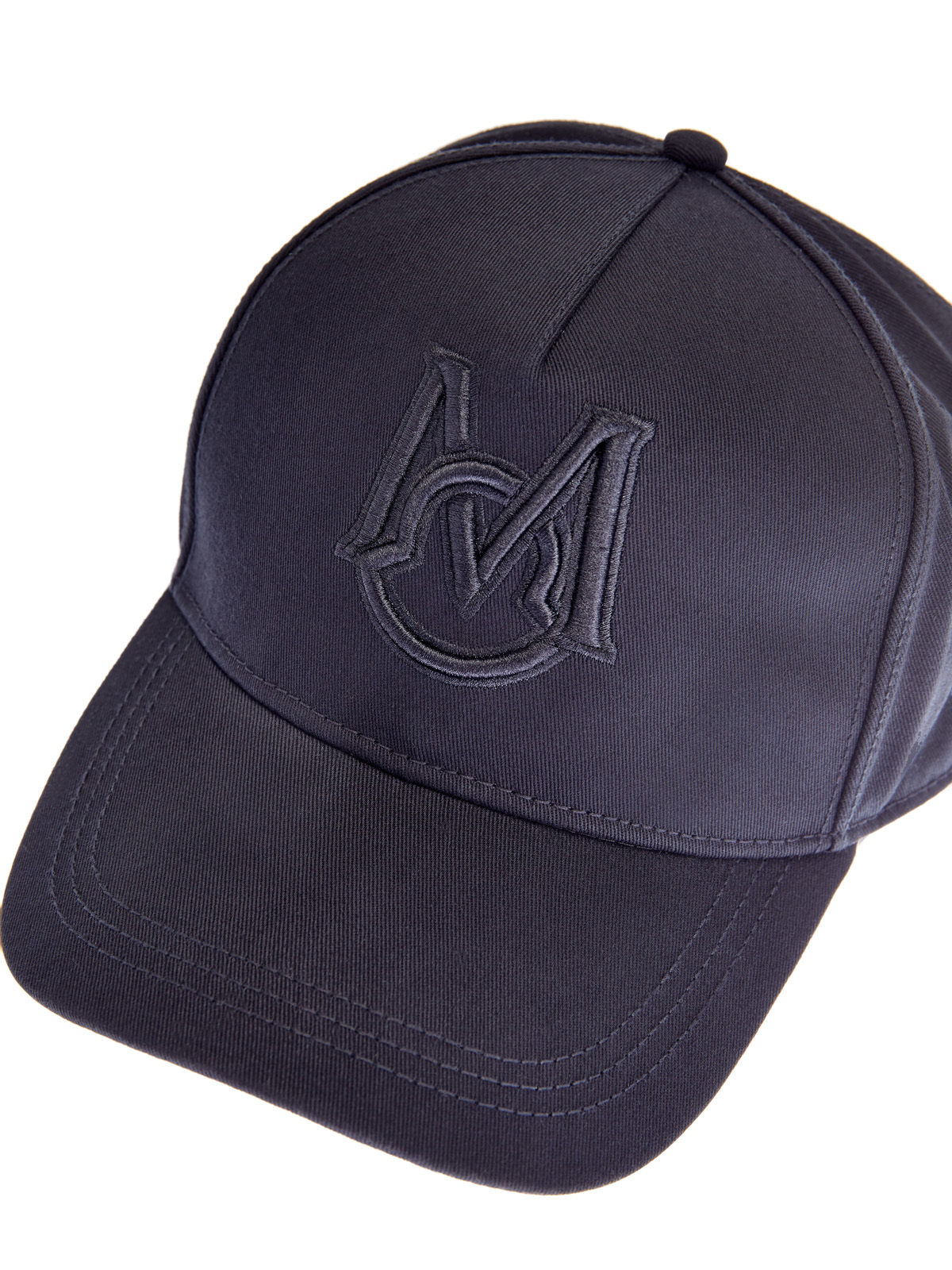 Бейсболка из хлопкового габардина с вышитым логотипом MONCLER, цвет черный, размер 60 - фото 5