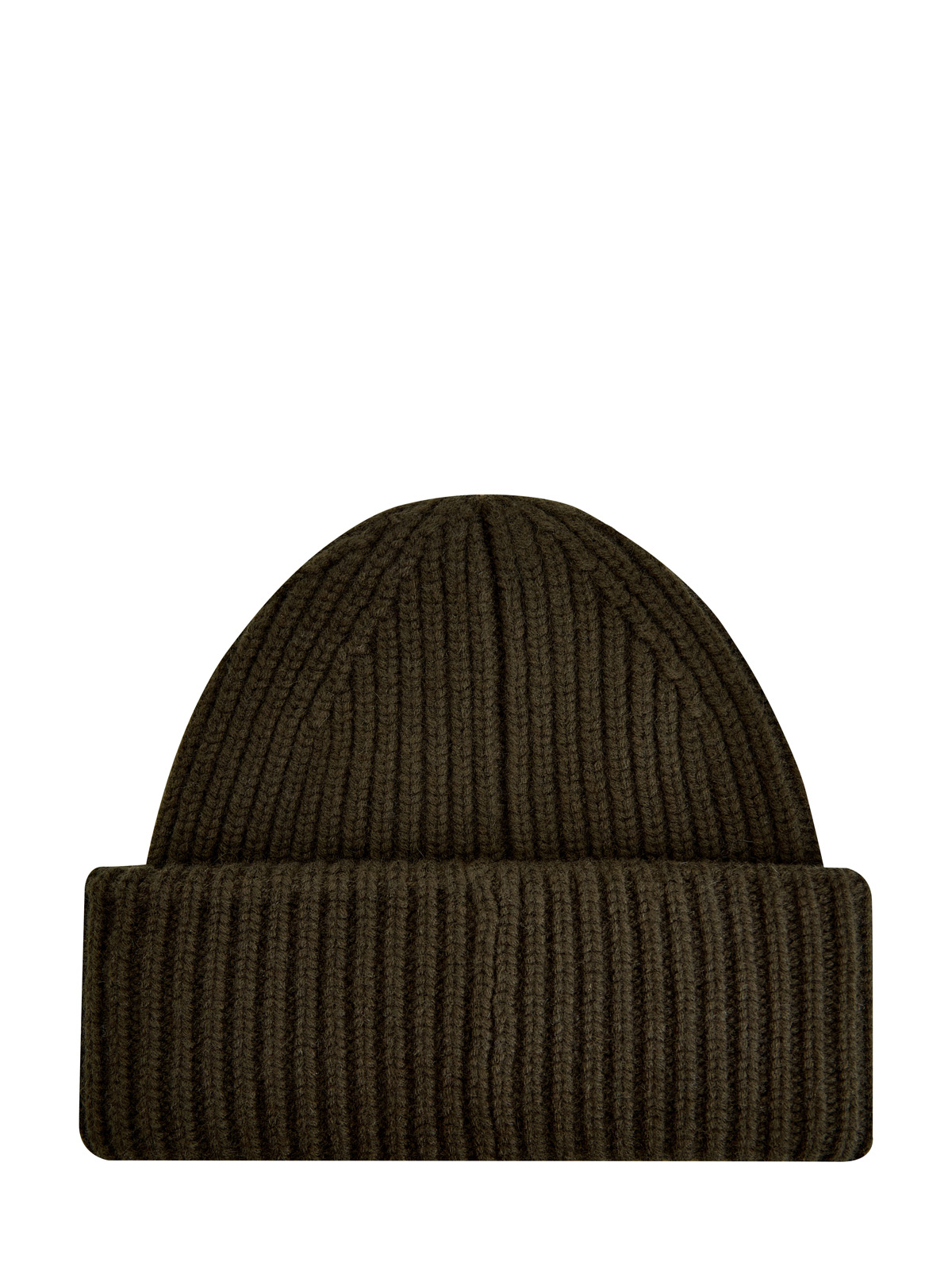 Теплая шапка из шерсти и кашемира с широким отворотом YVES SALOMON, цвет коричневый, размер M;L - фото 2