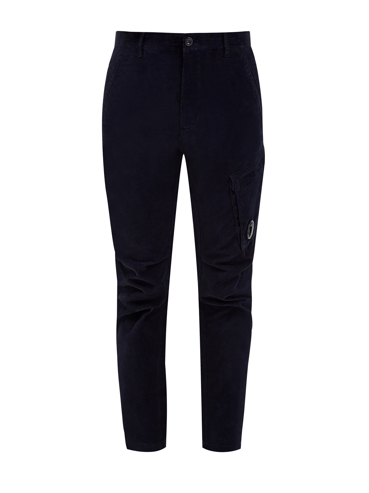 Вельветовые брюки Regular Fit с карманом-карго и линзой C.P.COMPANY, цвет синий, размер M;L;XL;S - фото 1