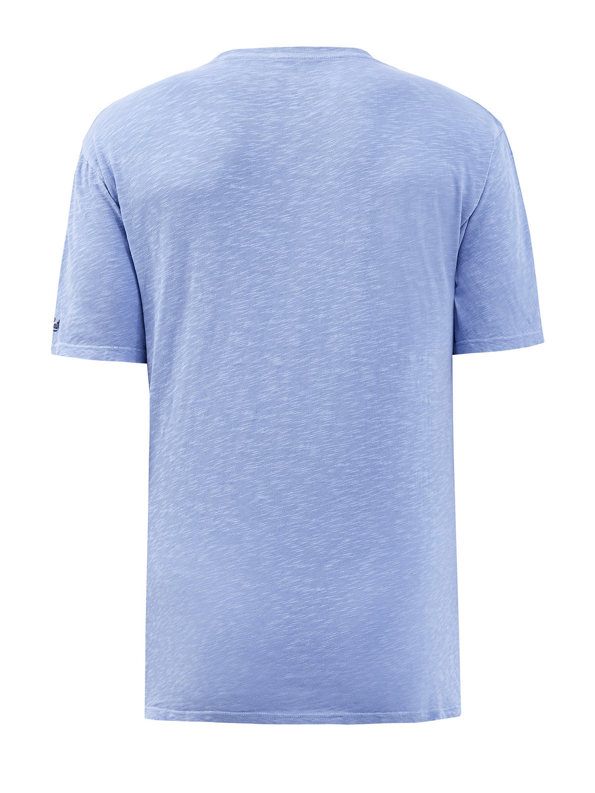 Хлопковая футболка с принтом-аппликацией MC2 SAINT BARTH, цвет голубой, размер M - фото 2