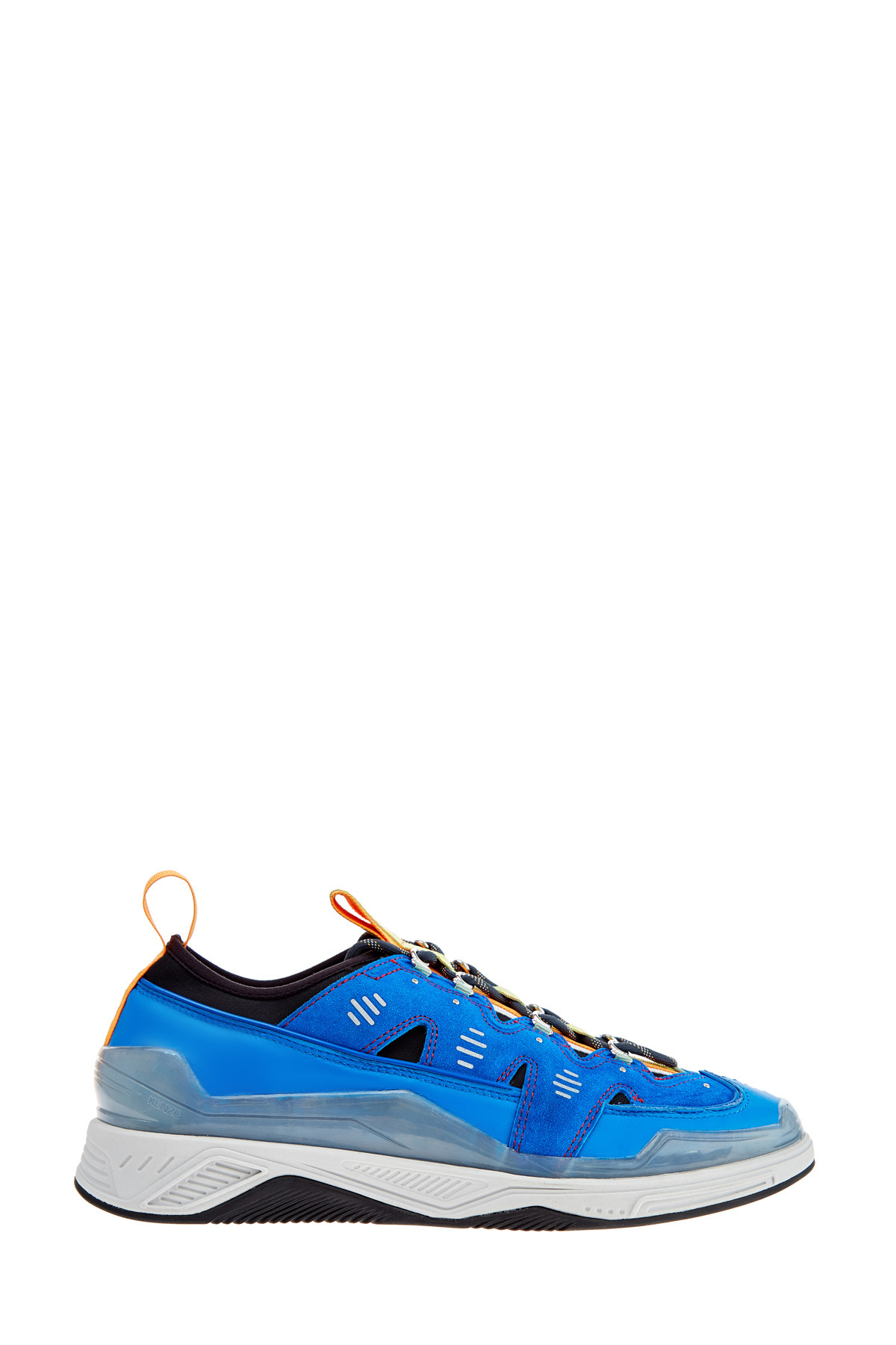 Кроссовки в стиле обуви альпинистов с отделкой из силикона KENZO, цвет голубой, размер 8 - фото 1