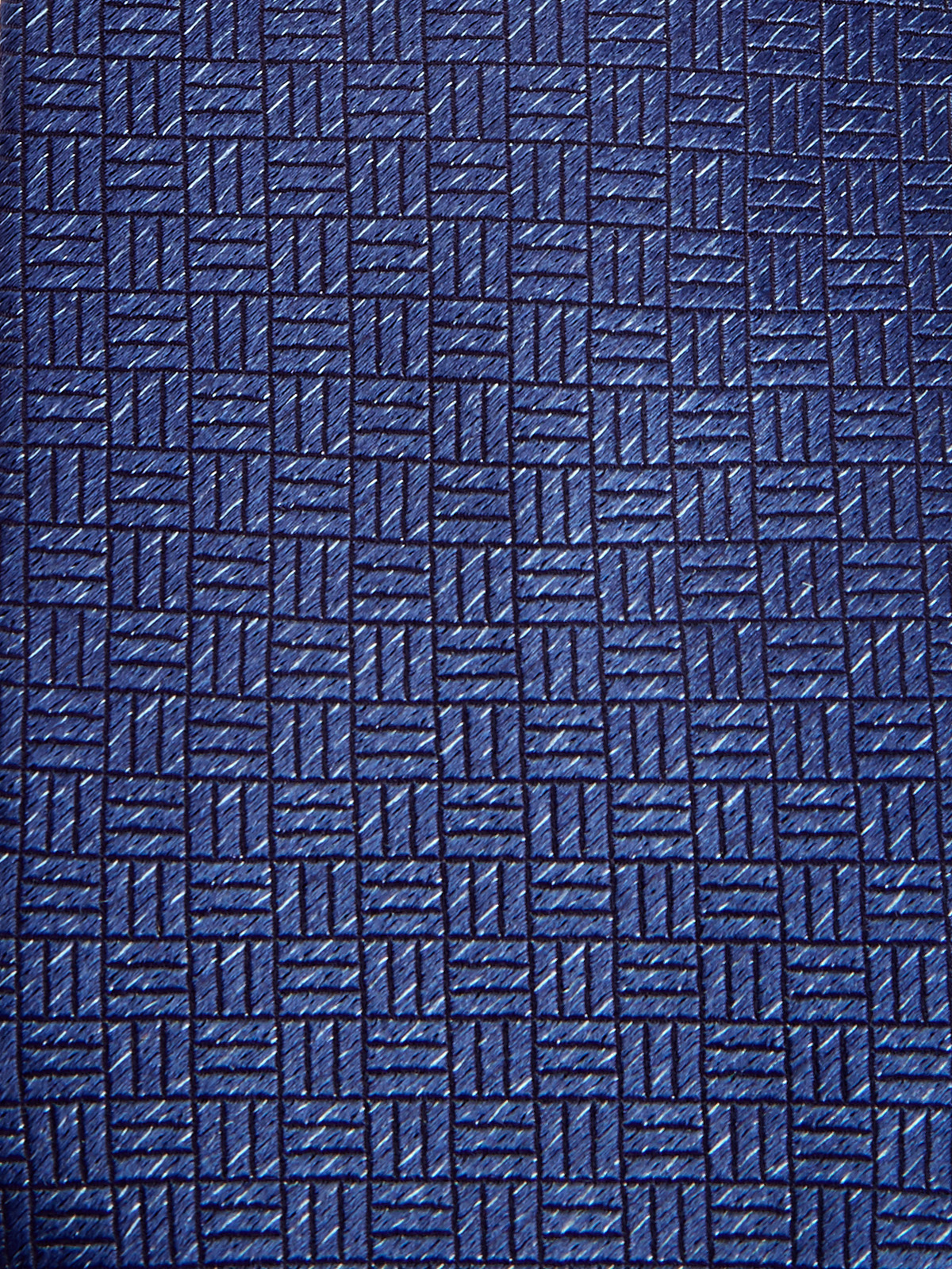 Галстук из шелка с вышитым глянцевым принтом CANALI, цвет синий, размер 37.5;38;38.5;39;40.5 - фото 2