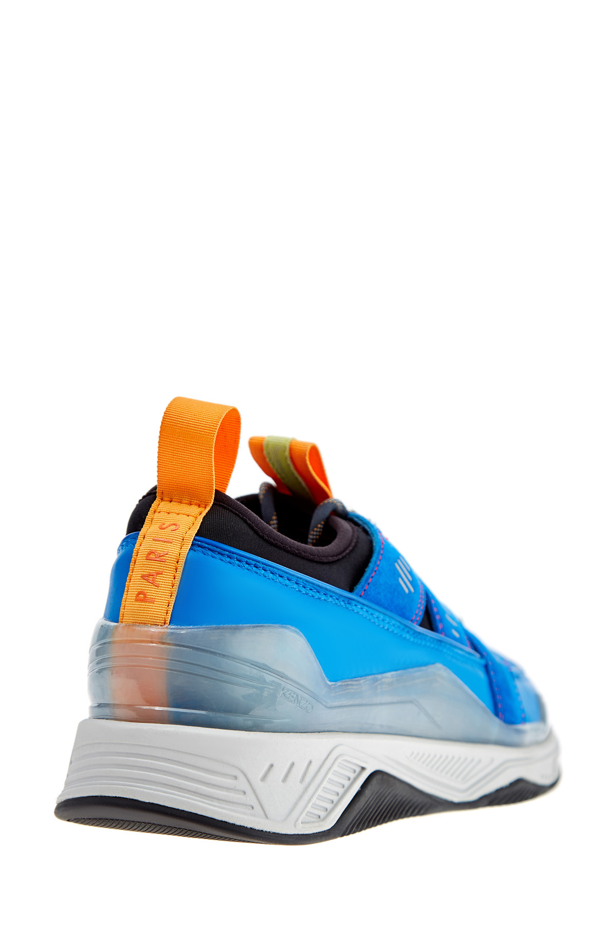 Кроссовки в стиле обуви альпинистов с отделкой из силикона KENZO, цвет голубой, размер 8 - фото 4