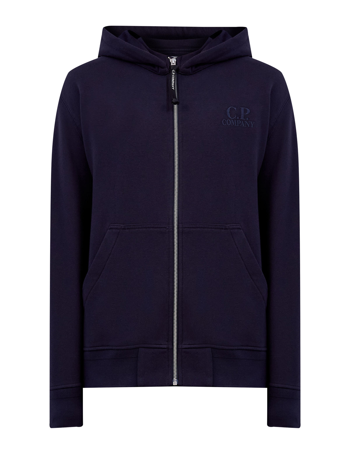 

Хлопковая толстовка с капюшоном и вышитым логотипом в тон, Синий, Хлопковая толстовка с капюшоном и вышитым логотипом в тон