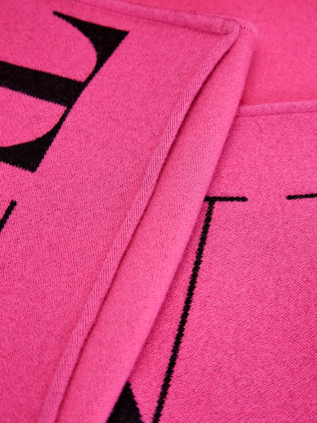Шарф из шерстяной пряжи с объемными карманами и капюшоном VALENTINO GARAVANI, цвет розовый, размер 39;40 - фото 4
