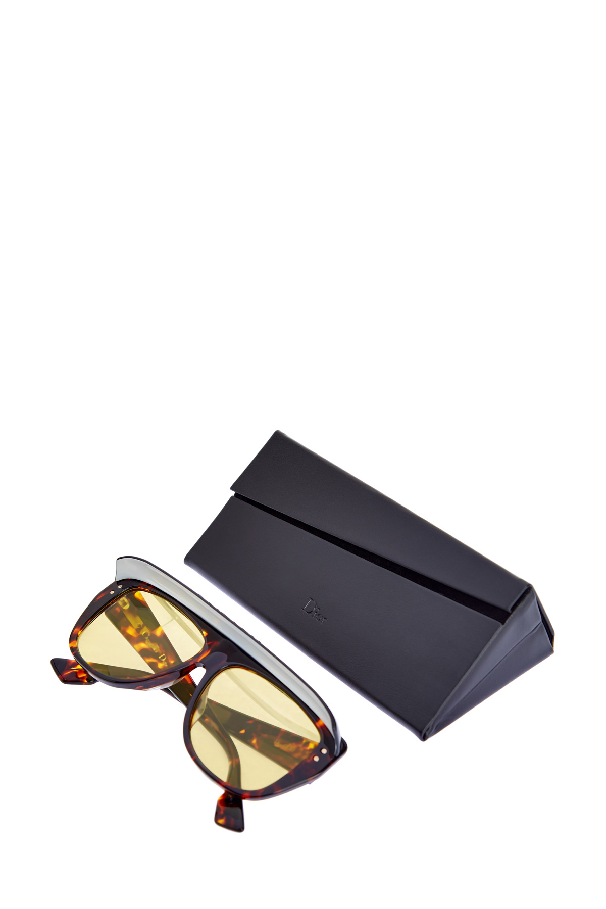 Очки DiorClub2 с козырьком и черепаховым принтом DIOR (sunglasses) women, цвет коричневый, размер 40;42;44;46 - фото 4