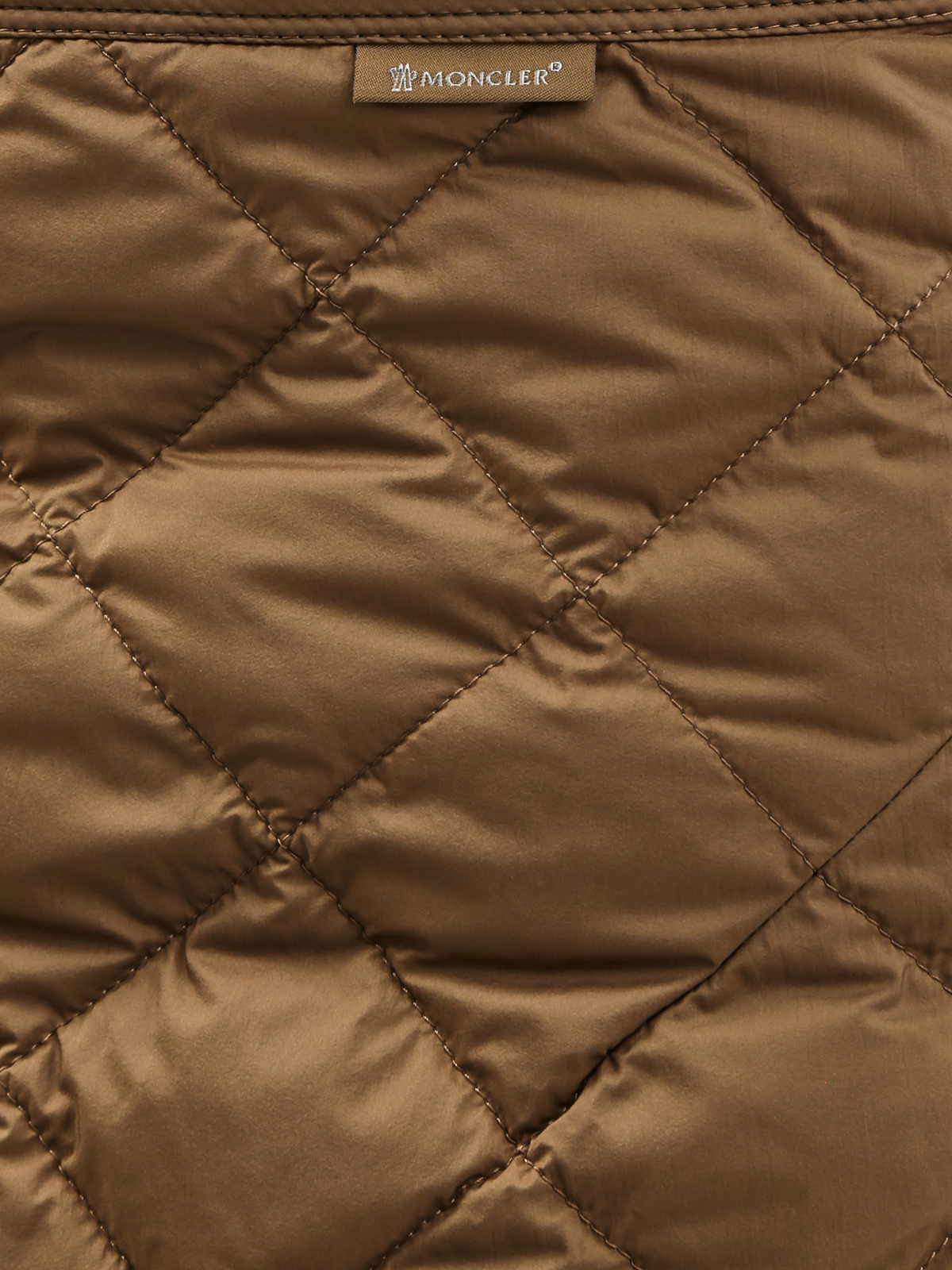Юбка из стеганого нейлона Longue Saison с застежками-молниями MONCLER, цвет коричневый, размер M;S - фото 5