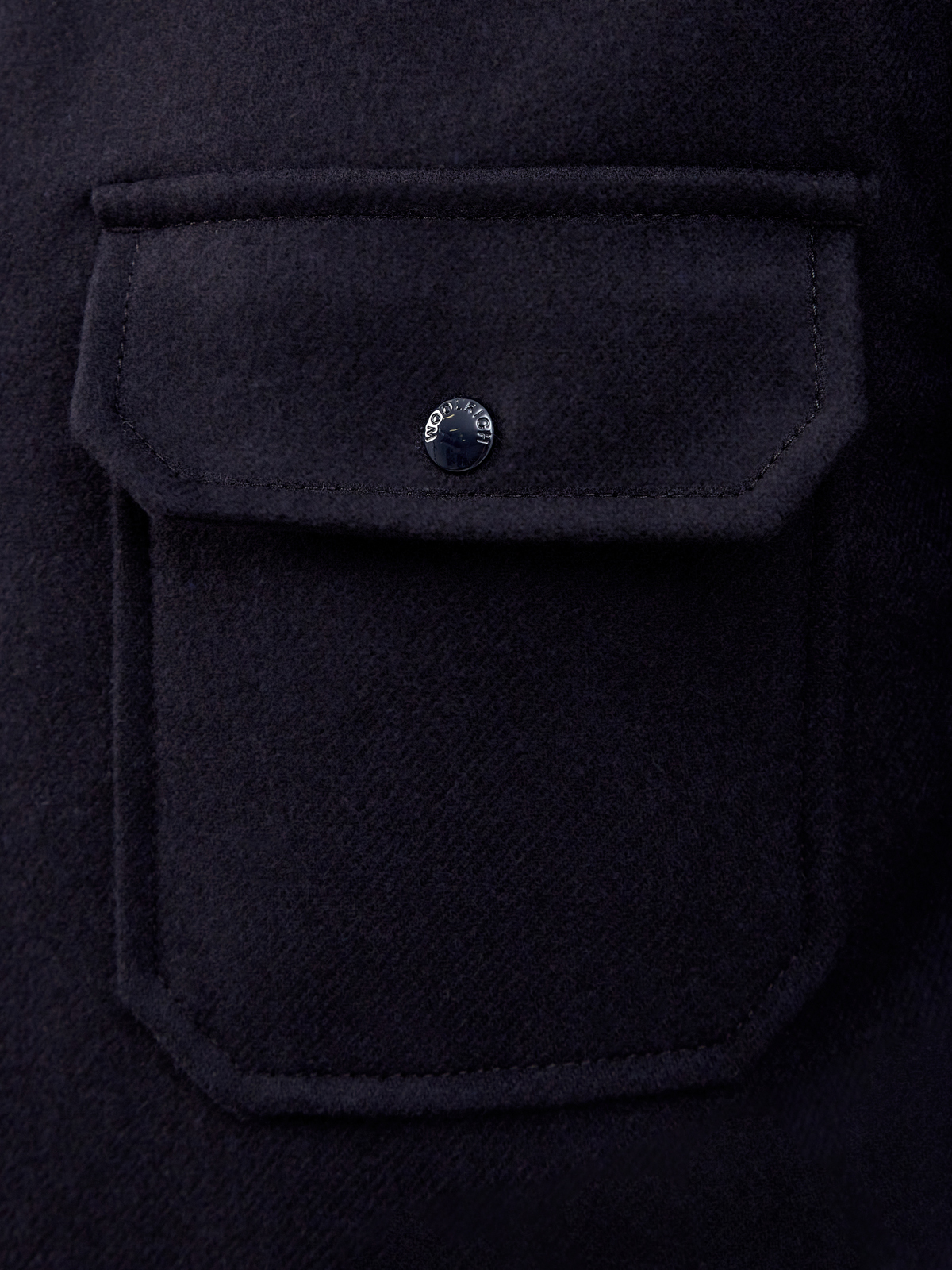 Куртка-рубашка из шерсти Melton с пуховым утеплителем WOOLRICH, цвет синий, размер M;L;S;XL - фото 5