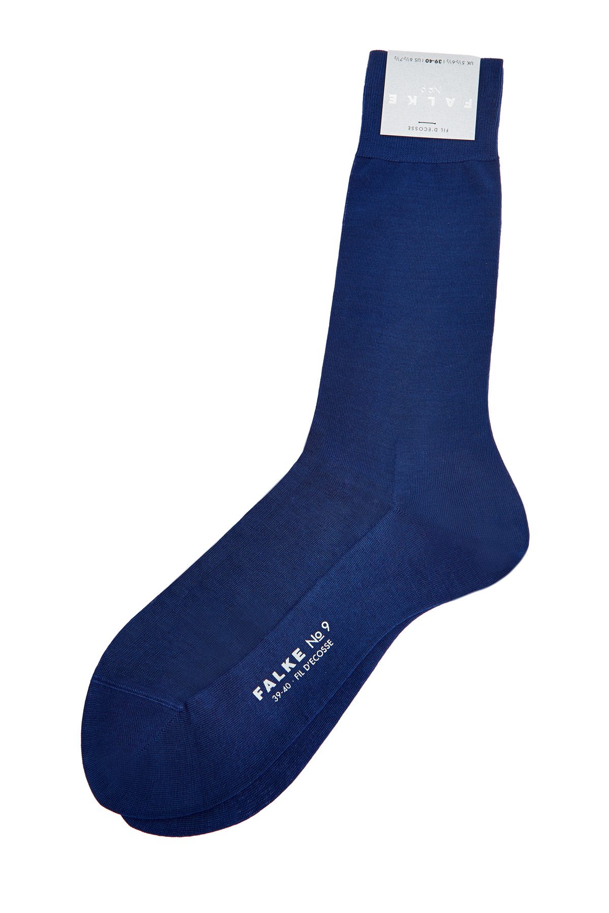 Высокие носки из дышащего египетского хлопка в синем цвете FALKE, размер 6;7;7.5;8.5;9.5;10;11 - фото 2
