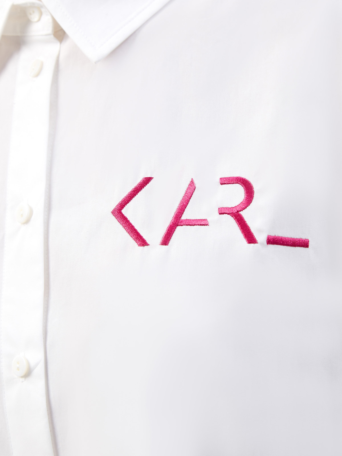 Удлиненная рубашка с логотипом и принтом Karl Legend KARL LAGERFELD, цвет белый, размер S;M;L - фото 3