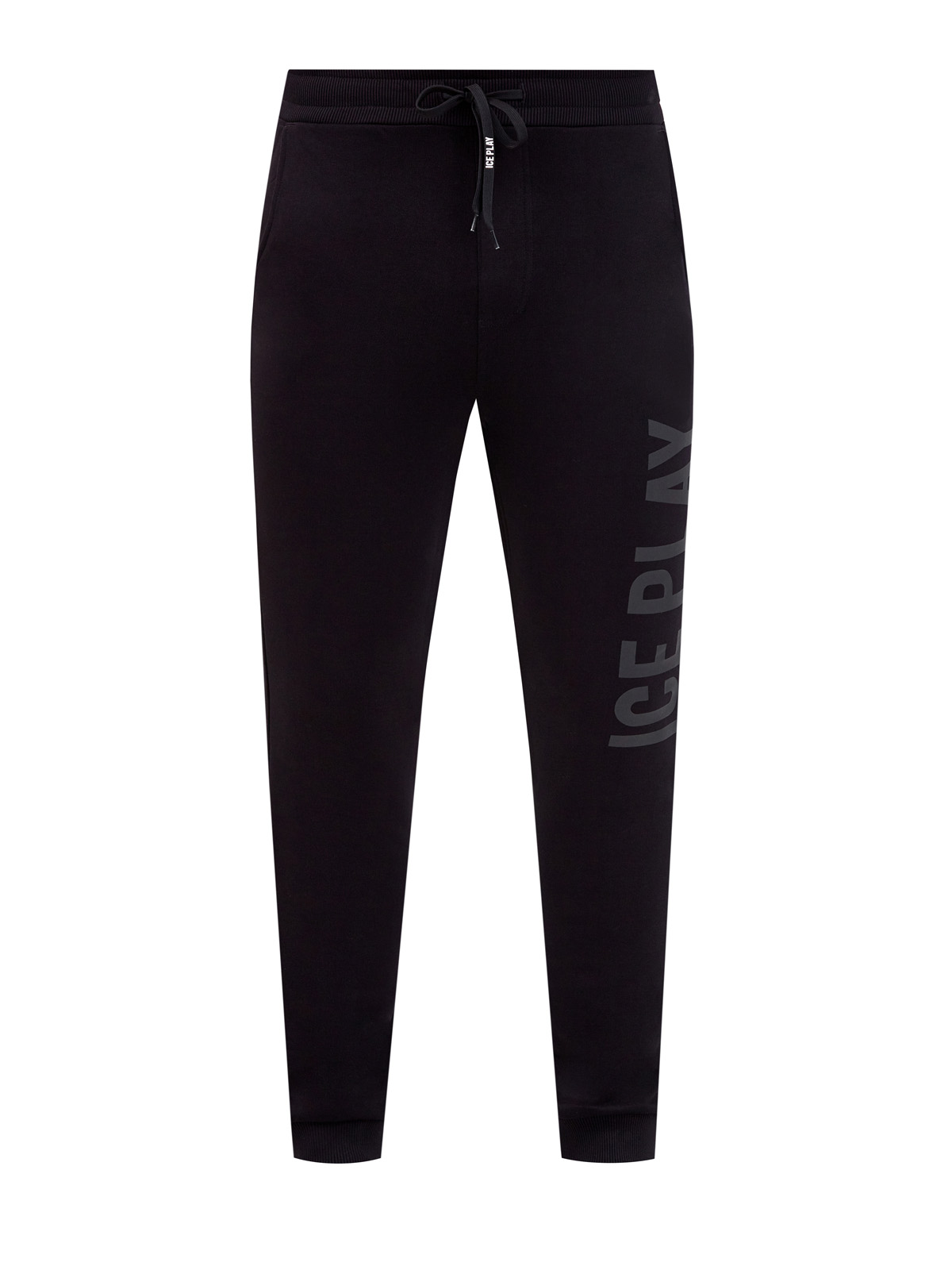 Спортивные брюки с макро-принтом в стиле леттеринг ICE PLAY, цвет черный, размер S;XL - фото 1