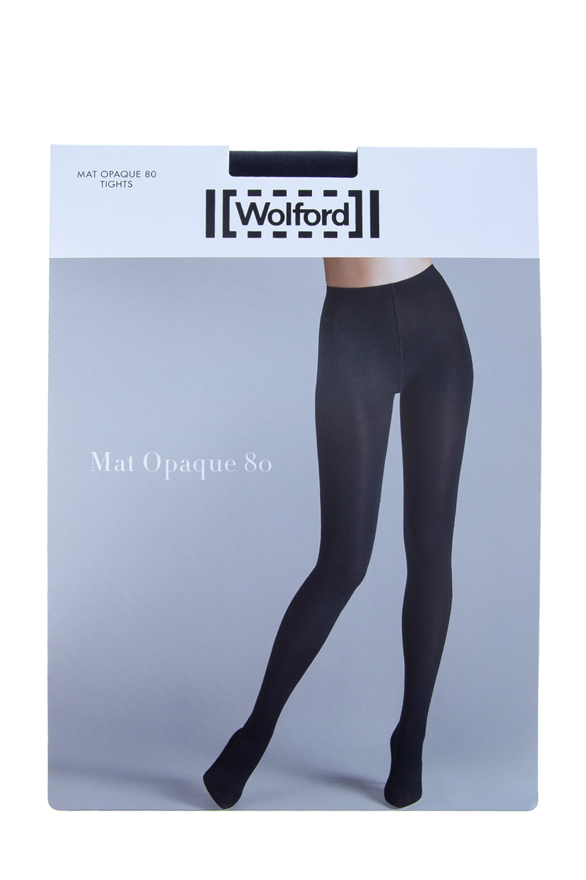 Колготки «Mat Opaque 80 den» с плотной поверхностью черного цвета