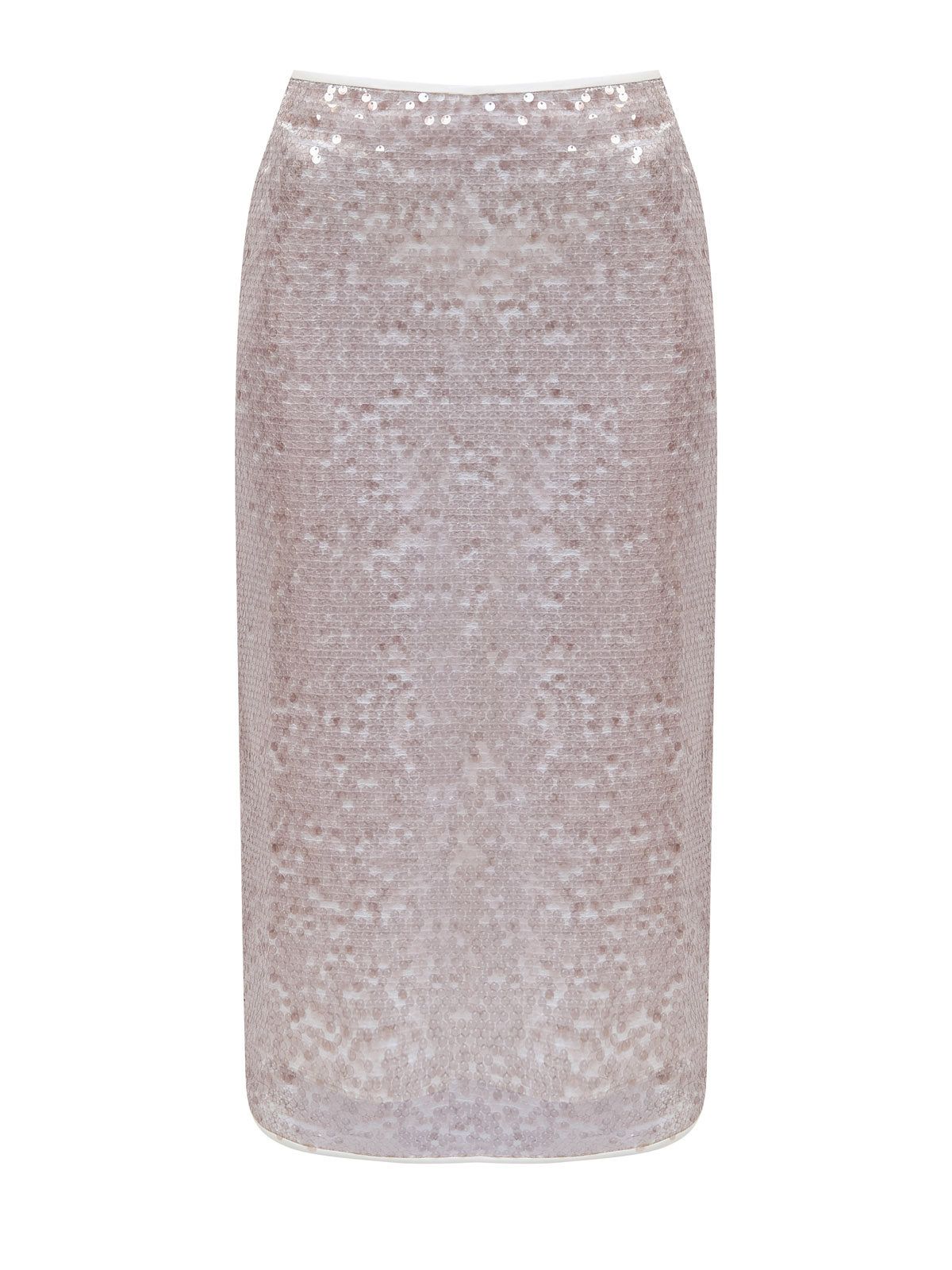 

Полупрозрачная юбка-миди с легкими пайетками и атласом, Розовый, Полупрозрачная юбка-миди с легкими пайетками и атласом