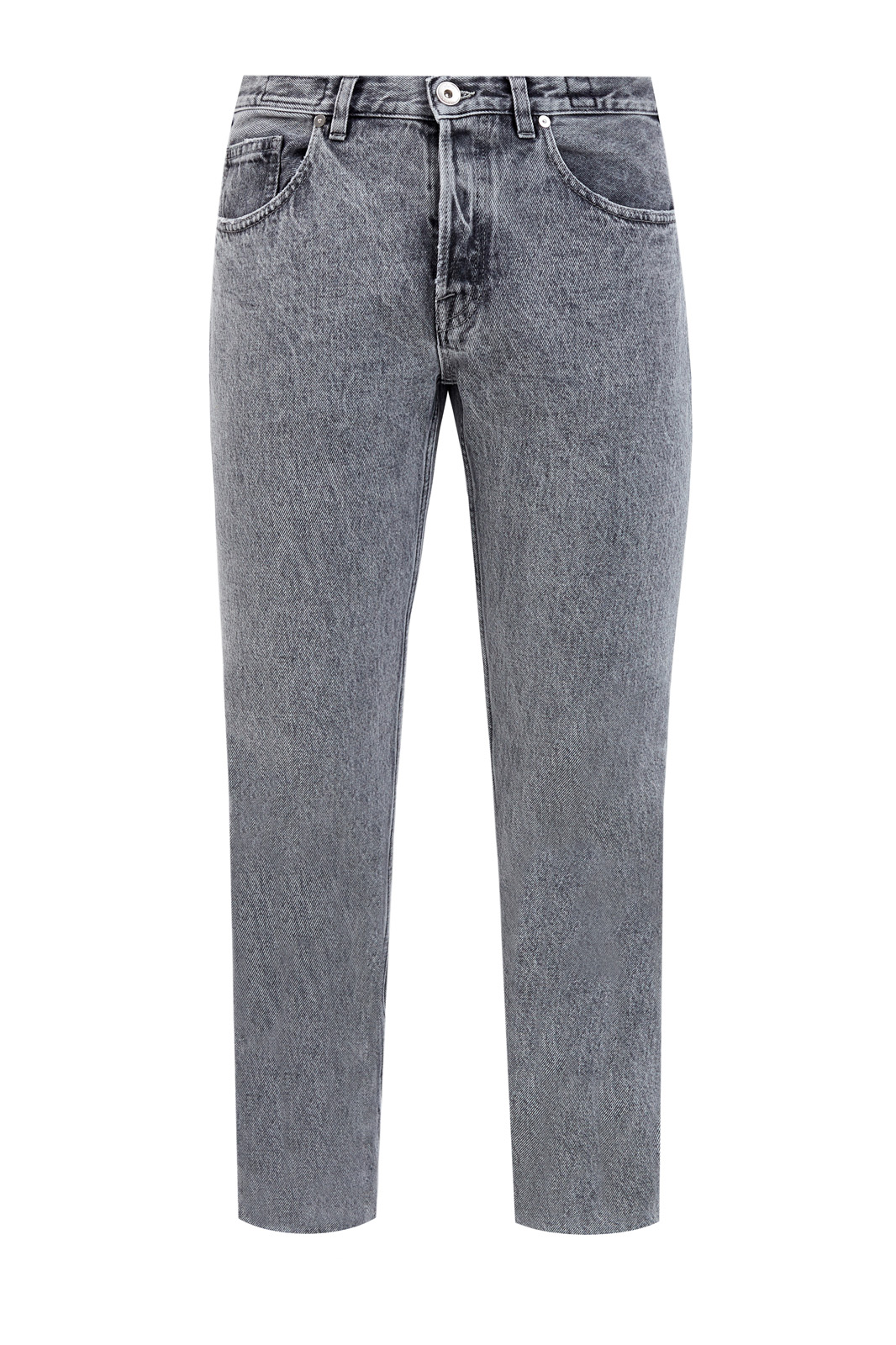 Окрашенные вручную джинсы-slim с литой фурнитурой ELEVENTY, цвет серый, размер 44;46;50;48;52 - фото 1