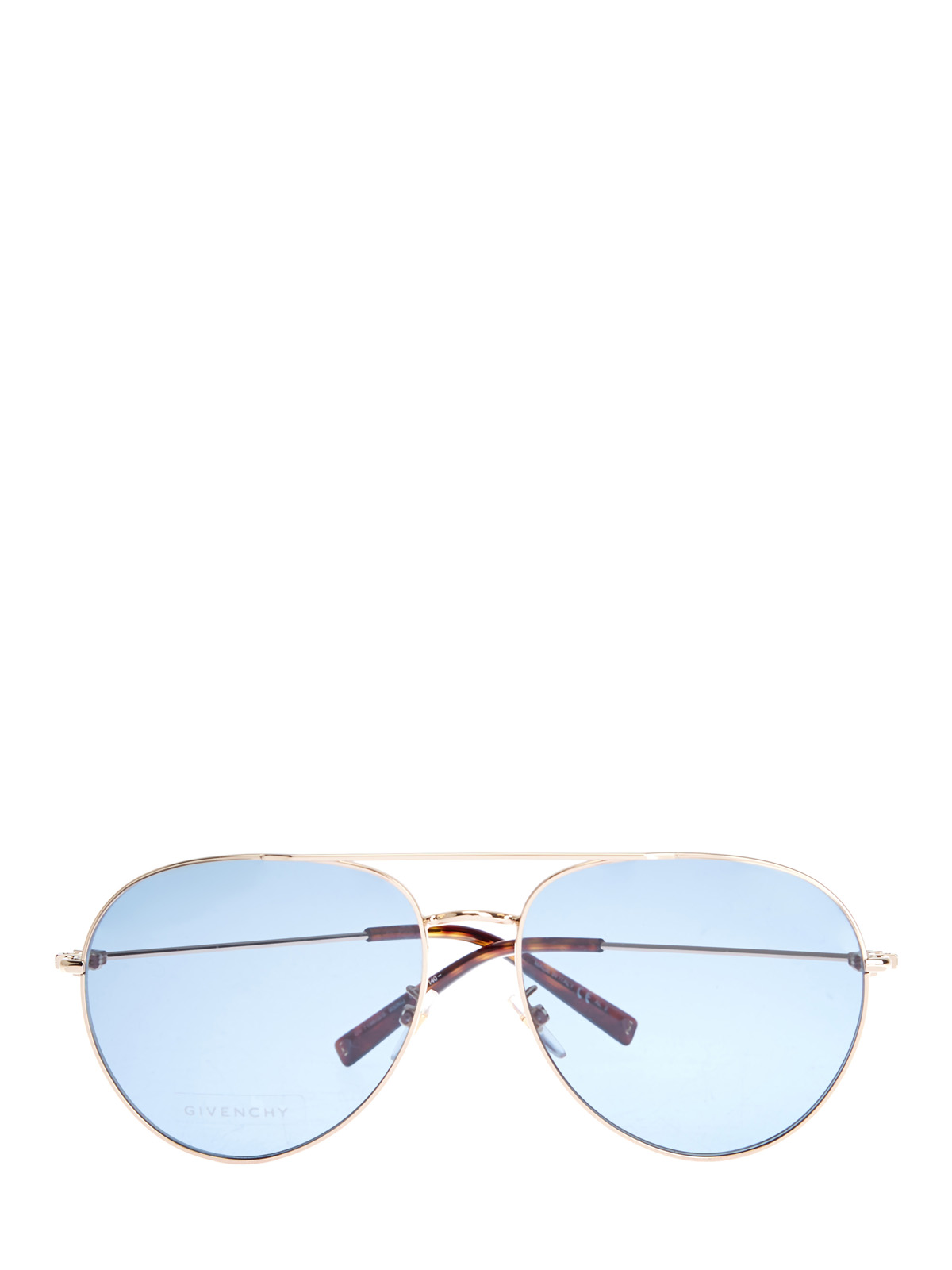 Классические очки-авиаторы с двойным мостом GIVENCHY (sunglasses), цвет голубой, размер S;M;L - фото 1