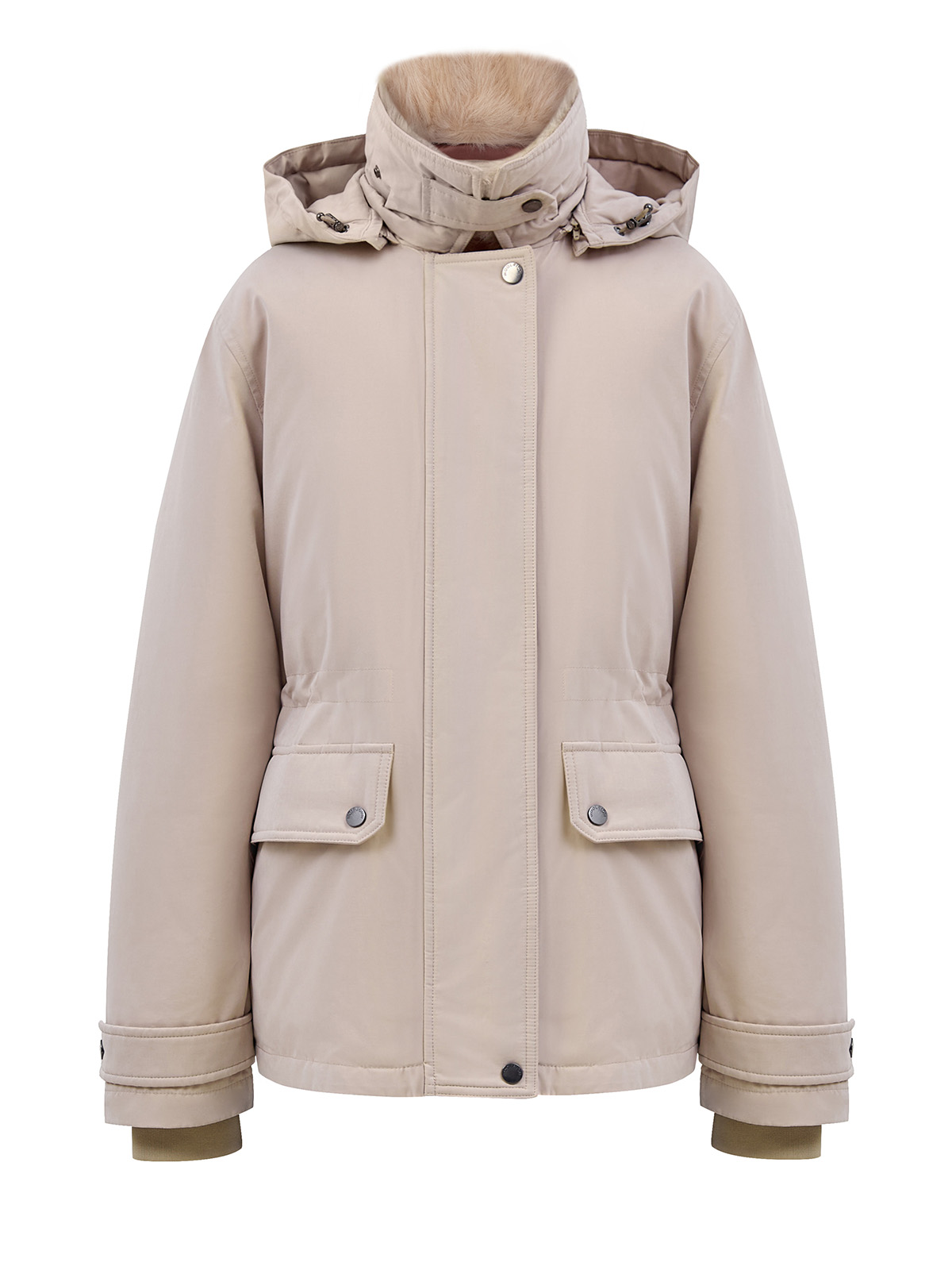 Пуховая парка Arctic со съемным капюшоном и меховой вставкой 62820₽