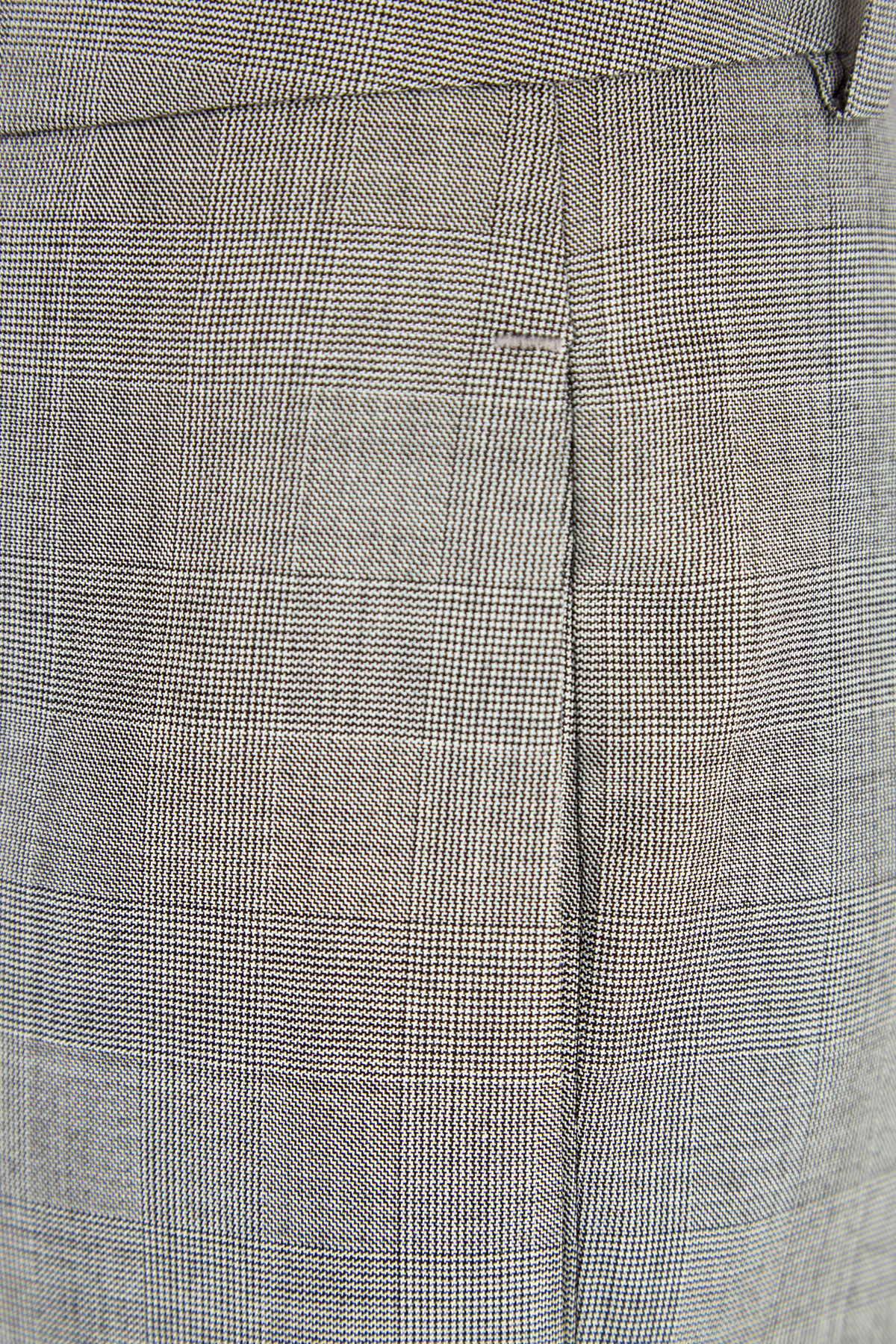 Классические шорты из шерстяной ткани с принтом Принц Уэльский ERMANNO SCERVINO, цвет серый, размер 38;40 - фото 5