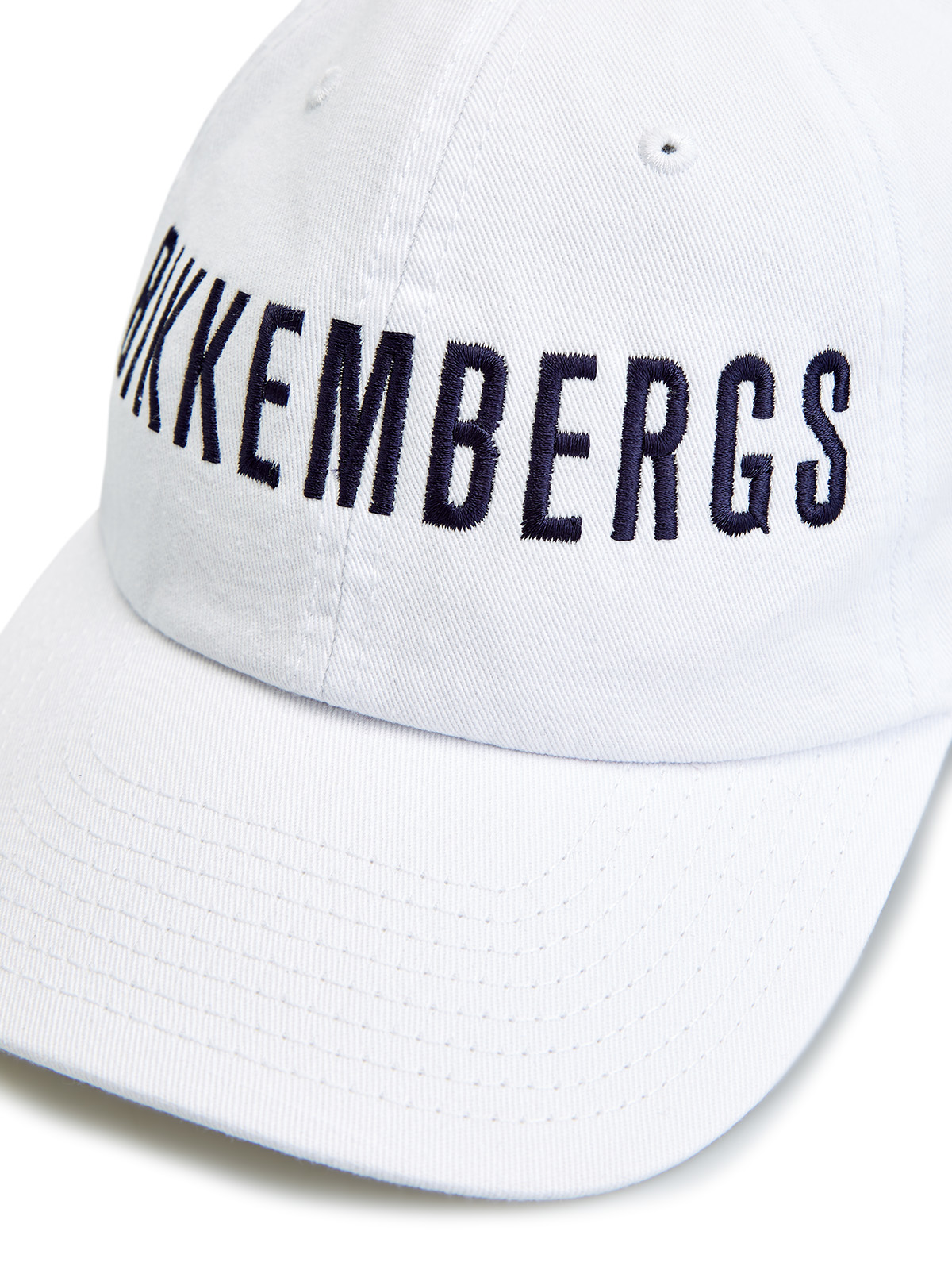 Легкая бейсболка из хлопка с вышитым логотипом BIKKEMBERGS, цвет белый, размер M - фото 4