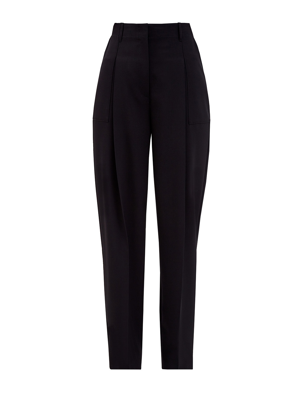 Черные брюки-палаццо архитектурного кроя STELLA McCARTNEY, цвет черный, размер XS;M;L - фото 1