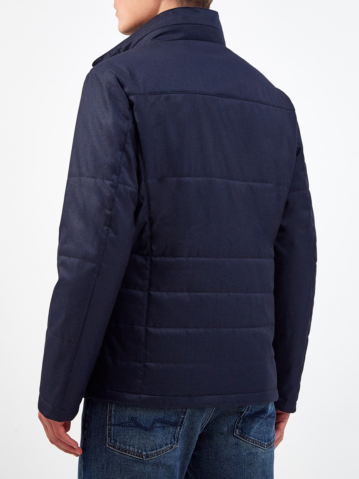 Утепленная стеганая куртка с потайным капюшоном CANALI, цвет синий, размер 48;50;52;54;56;58;60 - фото 4