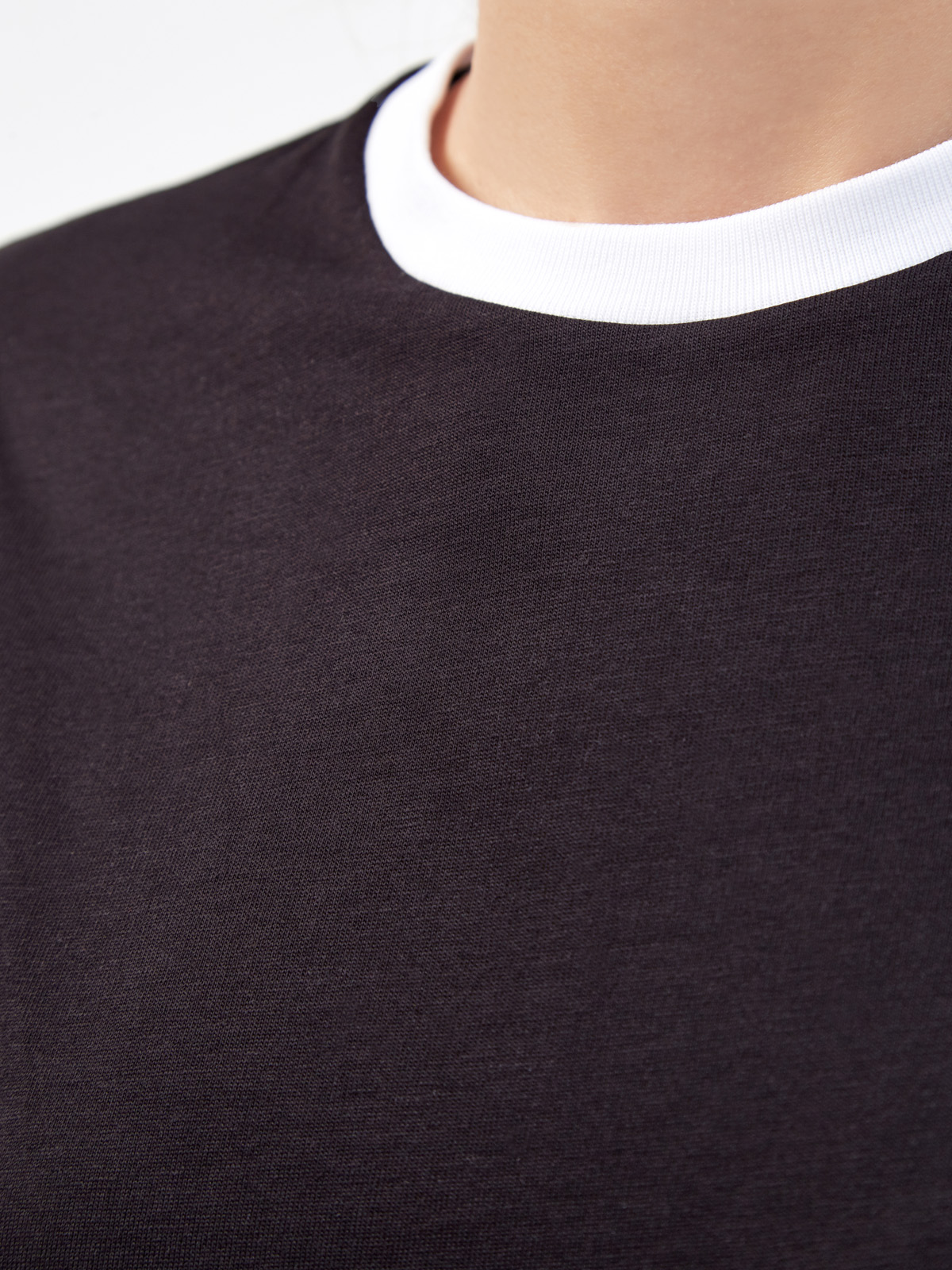 Хлопковая футболка из джерси с макро-логотипом MONCLER, цвет черный, размер S;M;L;XS - фото 5