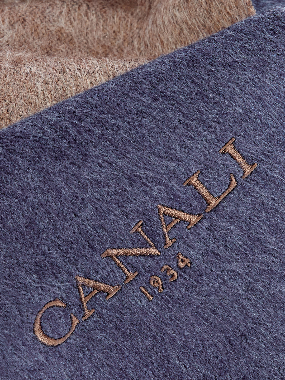 Двусторонний кашемировый шарф с волокнами шелка CANALI, цвет мульти, размер 48;50;52;54;56;58 - фото 3