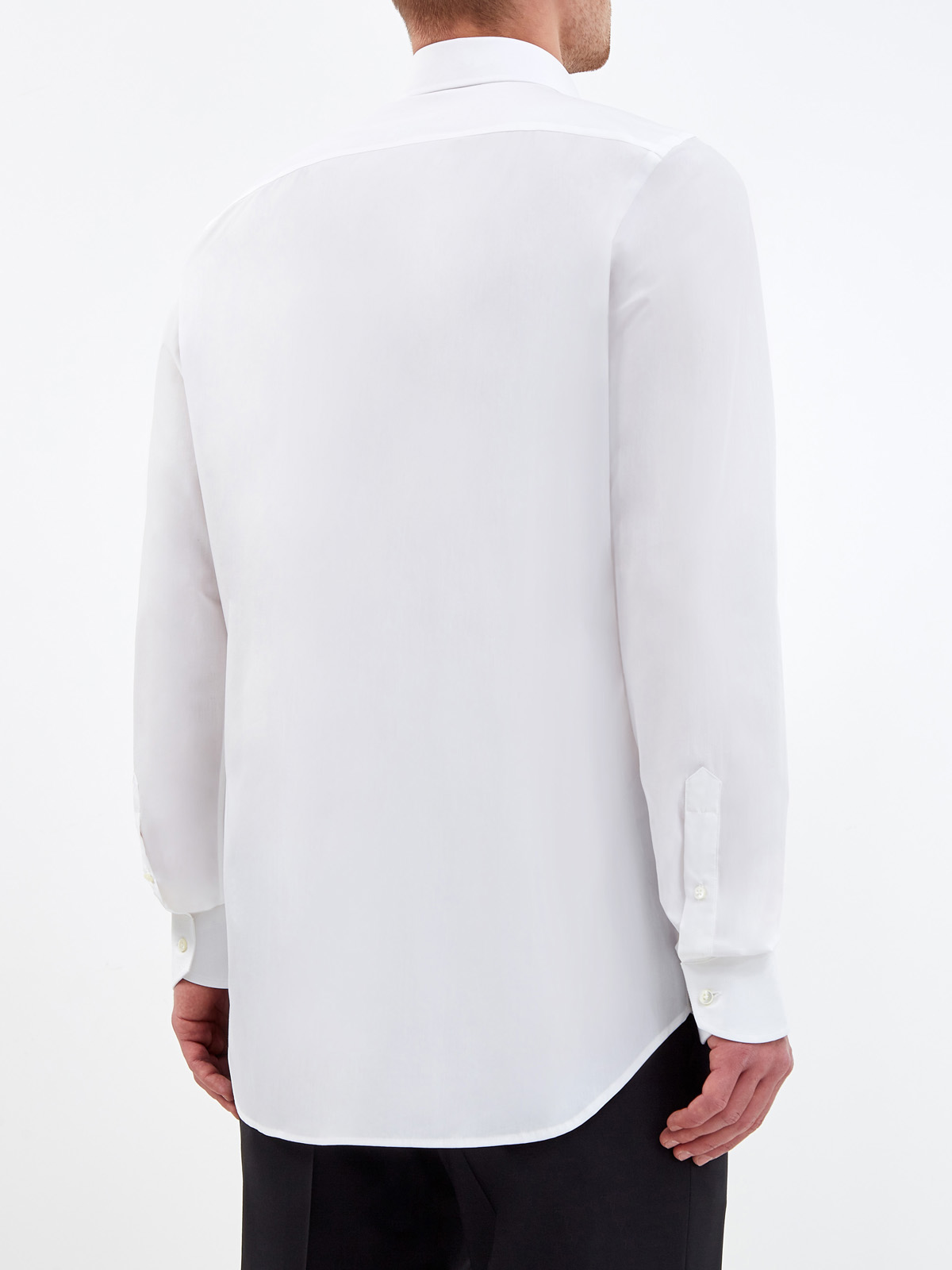 Классическая белая рубашка из тонкого хлопка CANALI, цвет белый, размер 52;54;56;58 - фото 4