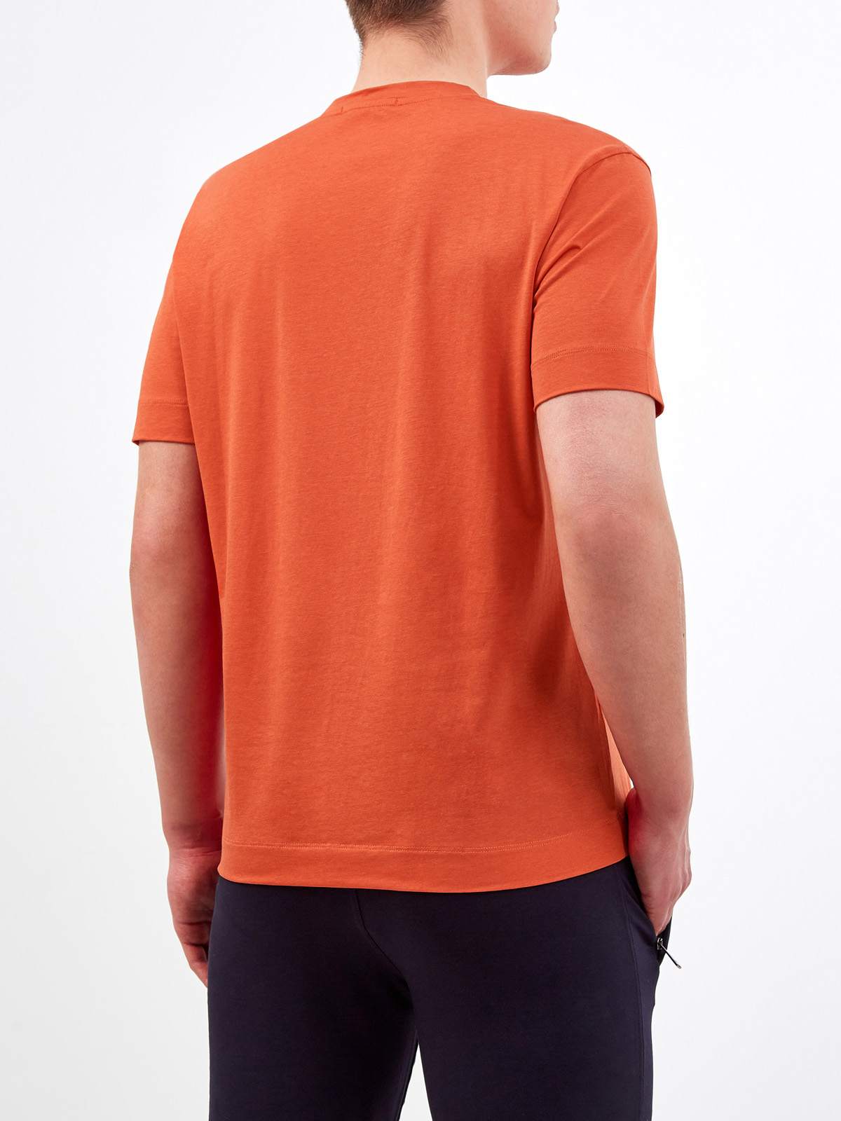 Яркая футболка из гладкого хлопка и лиоцелла CUDGI, цвет оранжевый, размер L;XL;2XL;M - фото 4