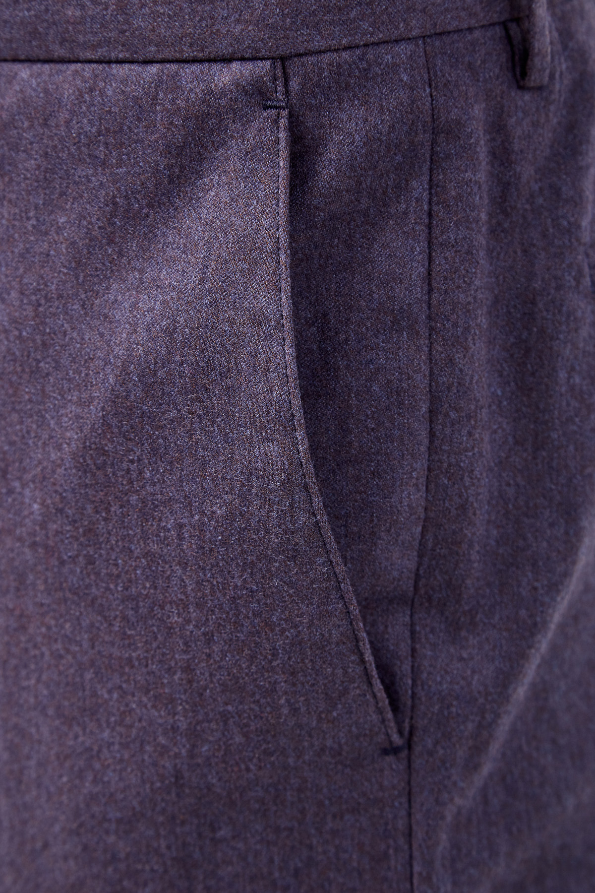 Классические брюки из шерстяной фланели ETRO, цвет фиолетовый, размер 48;54;50 - фото 5