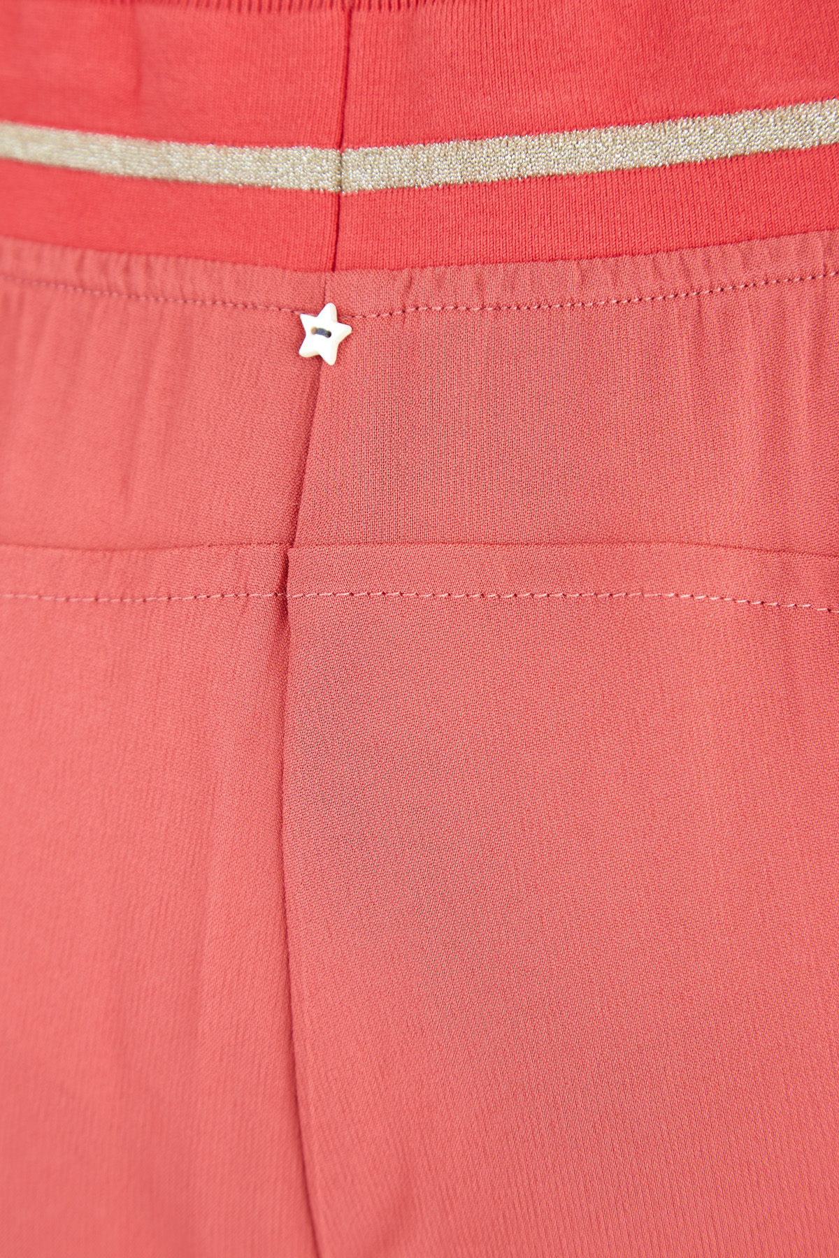 Укороченные брюки с трикотажным поясом и отделкой люрексом LORENA ANTONIAZZI, цвет розовый, размер 40;42;44 - фото 6