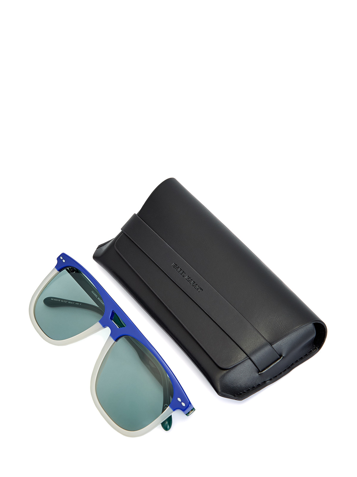 Очки в стиле colorblock из ацетата с литым логотипом Isabel Marant(sunglasses), цвет голубой - фото 4