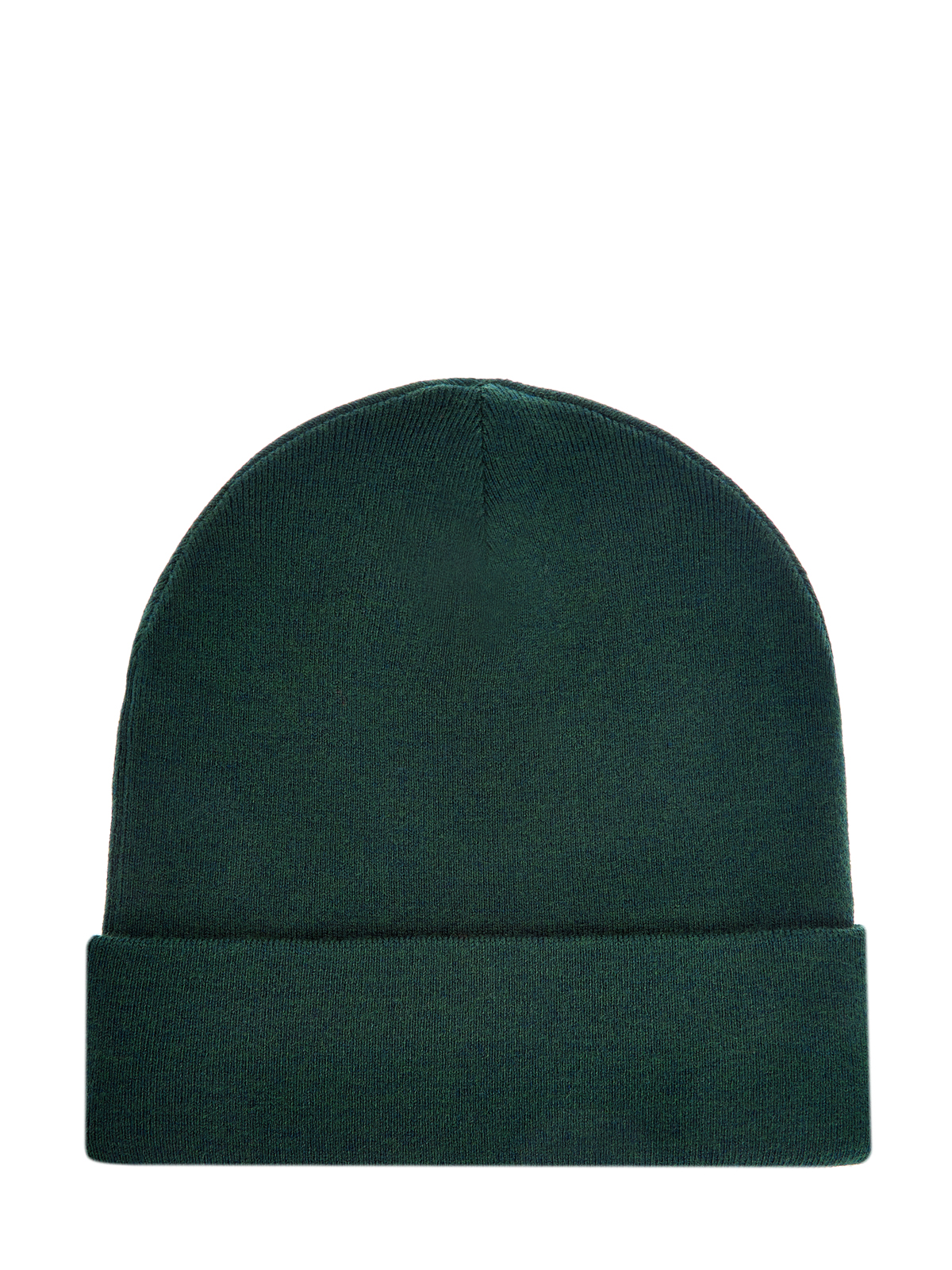 Шерстяная шапка в технике эластичной вязки ICE PLAY, цвет зеленый, размер 48;50;52 - фото 3