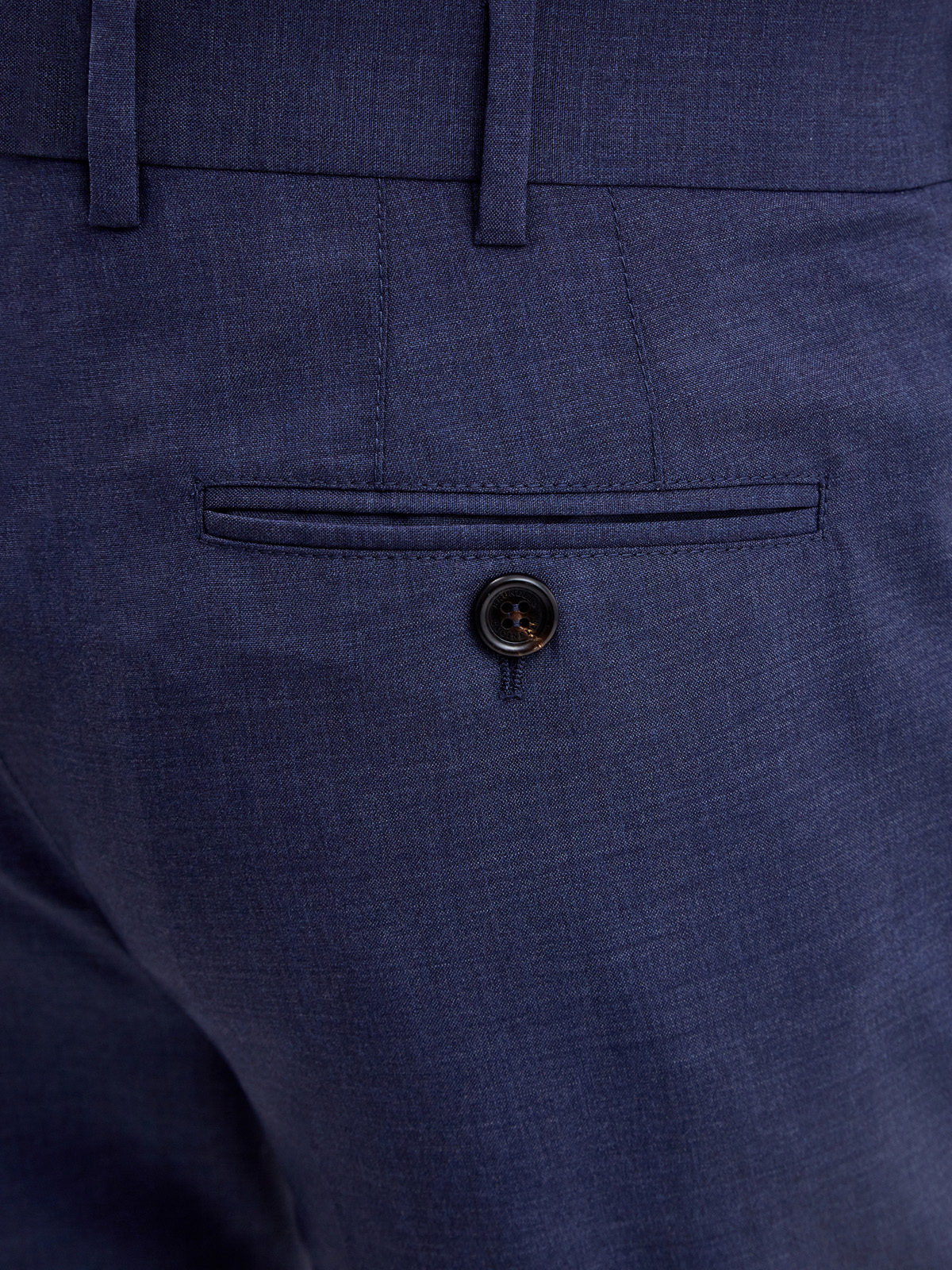Брюки прямого кроя из тонкого шерстяного габардина BRUNELLO CUCINELLI, цвет синий, размер 54;46;52 - фото 6