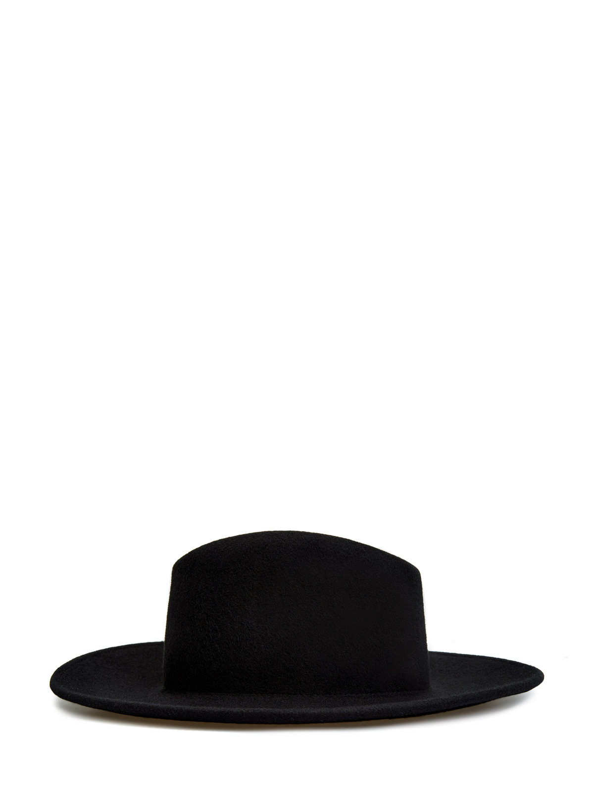 Шляпа-трилби из шерстяного драпа с вышивкой LORENA ANTONIAZZI, цвет черный, размер S;M;L - фото 2