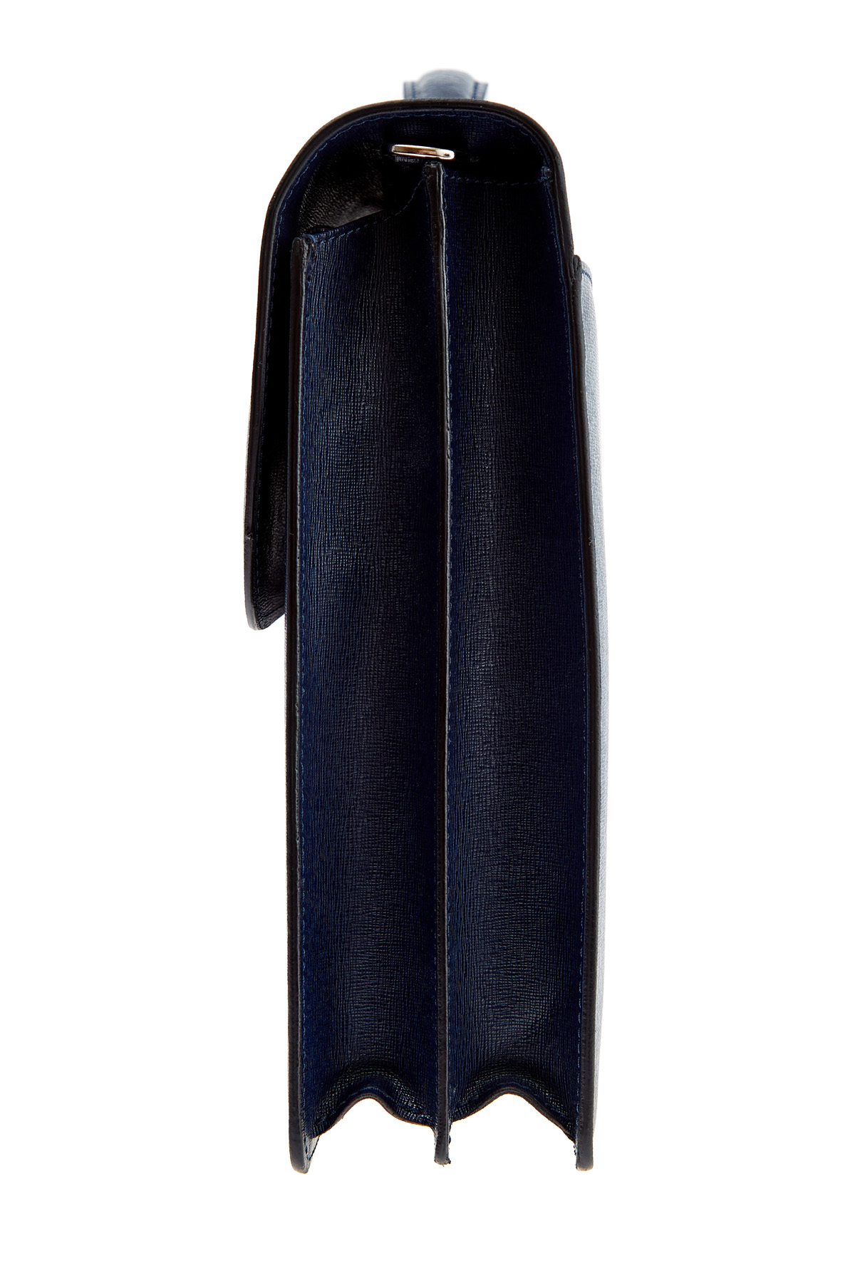 Портфель из сафьяновой кожи с двумя отделениями и кодовым замком CANALI, цвет синий, размер 36.5 - фото 4